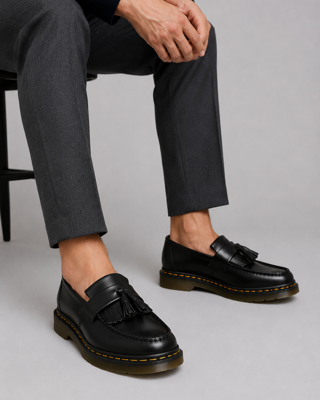 Mocassini Uomo Effetto Pelle con Nappine Slip-On Eleganti
