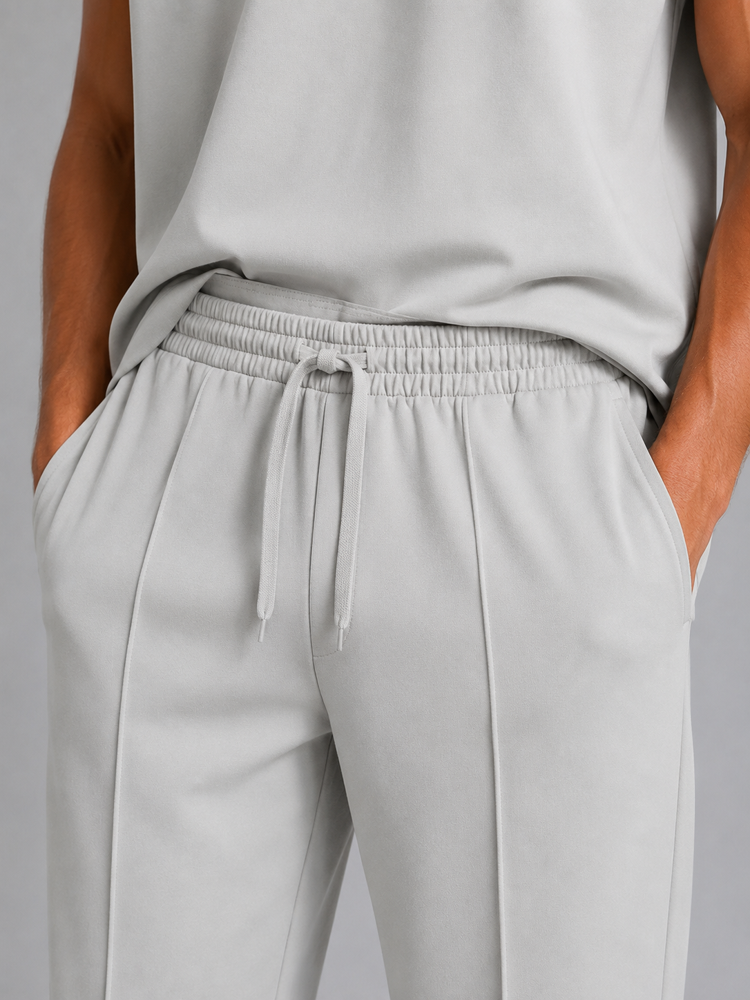 Completo Uomo Canotta e Pantaloni Gamba Ampia Casual