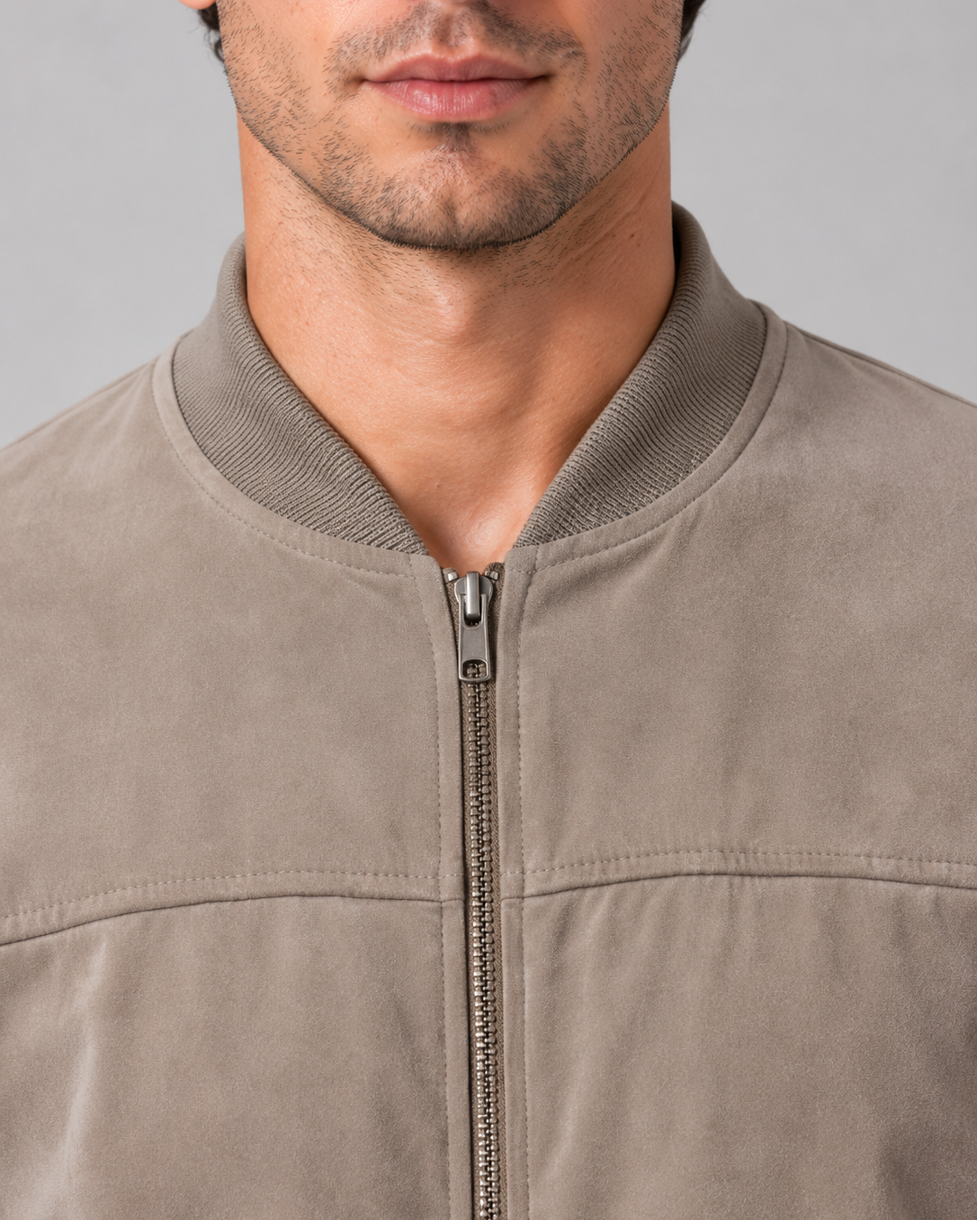 Giacca Bomber Uomo con Zip Regular Fit Casual