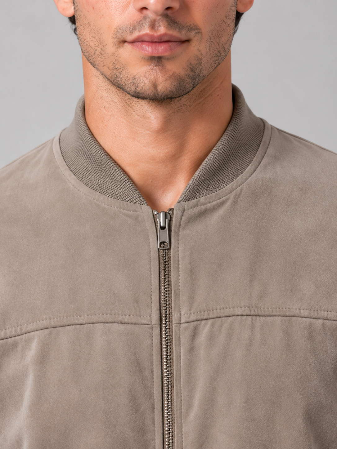 Giacca Bomber Uomo con Zip Regular Fit Casual