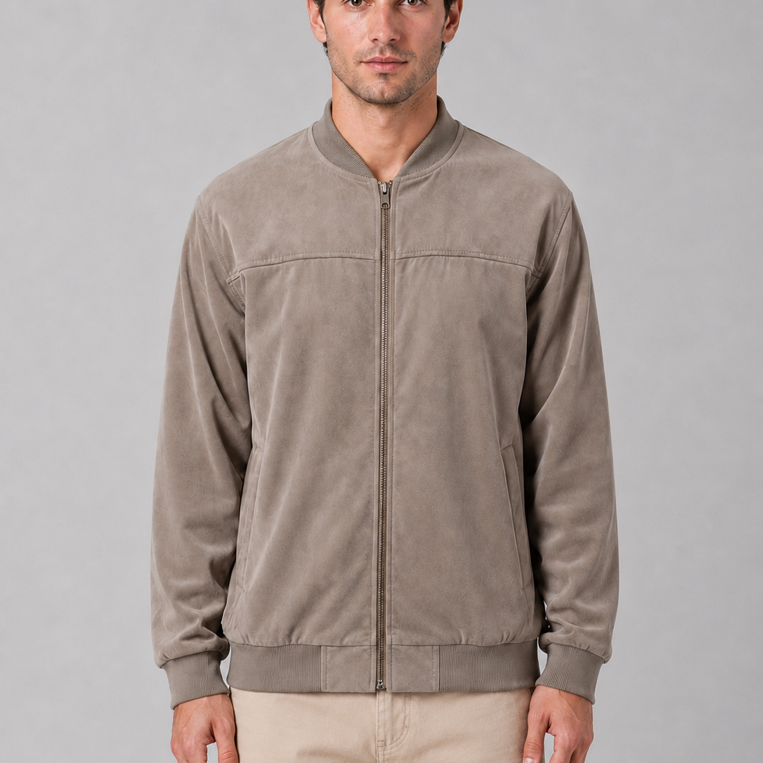Giacca Bomber Uomo con Zip Regular Fit Casual