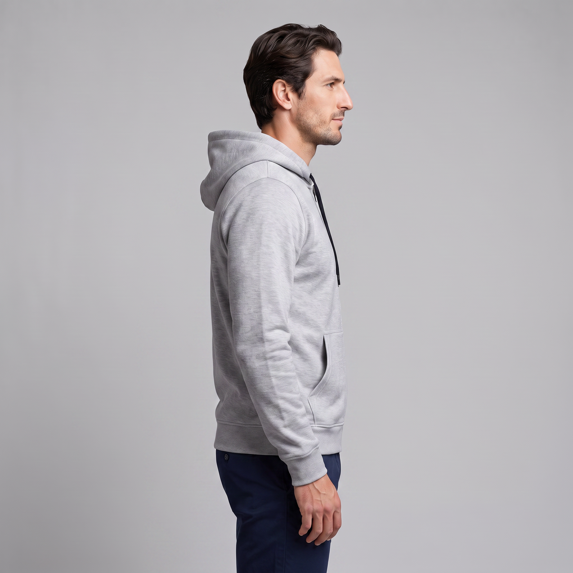 Gilet Uomo in Pile con Cappuccio Antivento Autunnale