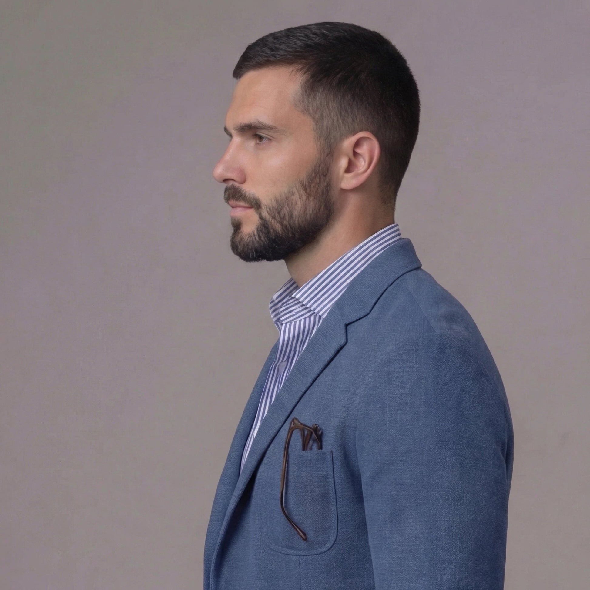 Blazer Uomo in Lino Casual Destrutturato Estivo