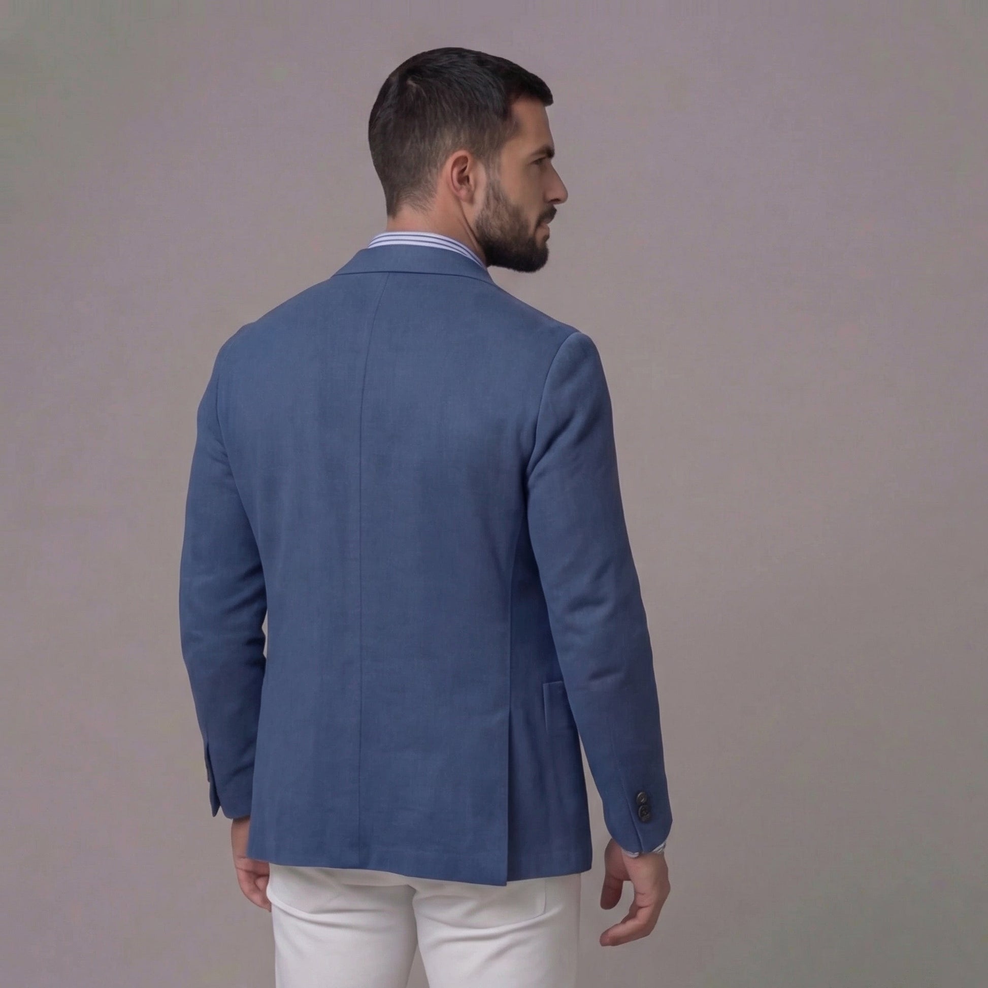 Blazer Uomo in Lino Casual Destrutturato Estivo