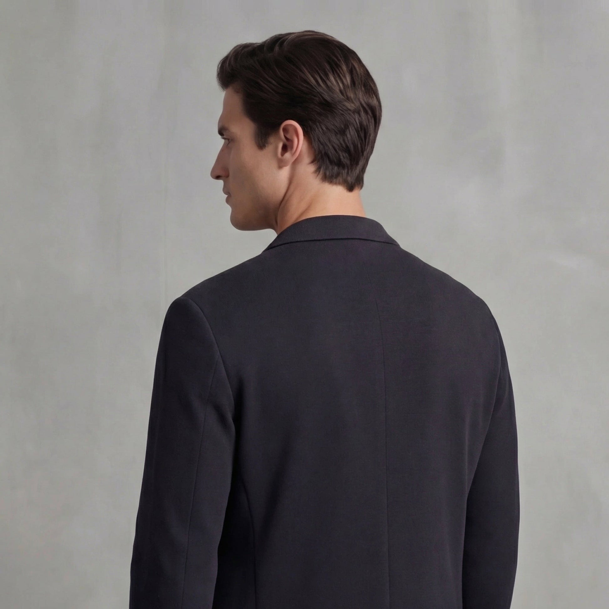 Blazer Uomo Monopetto Casual con Revers Taglio Sartoriale