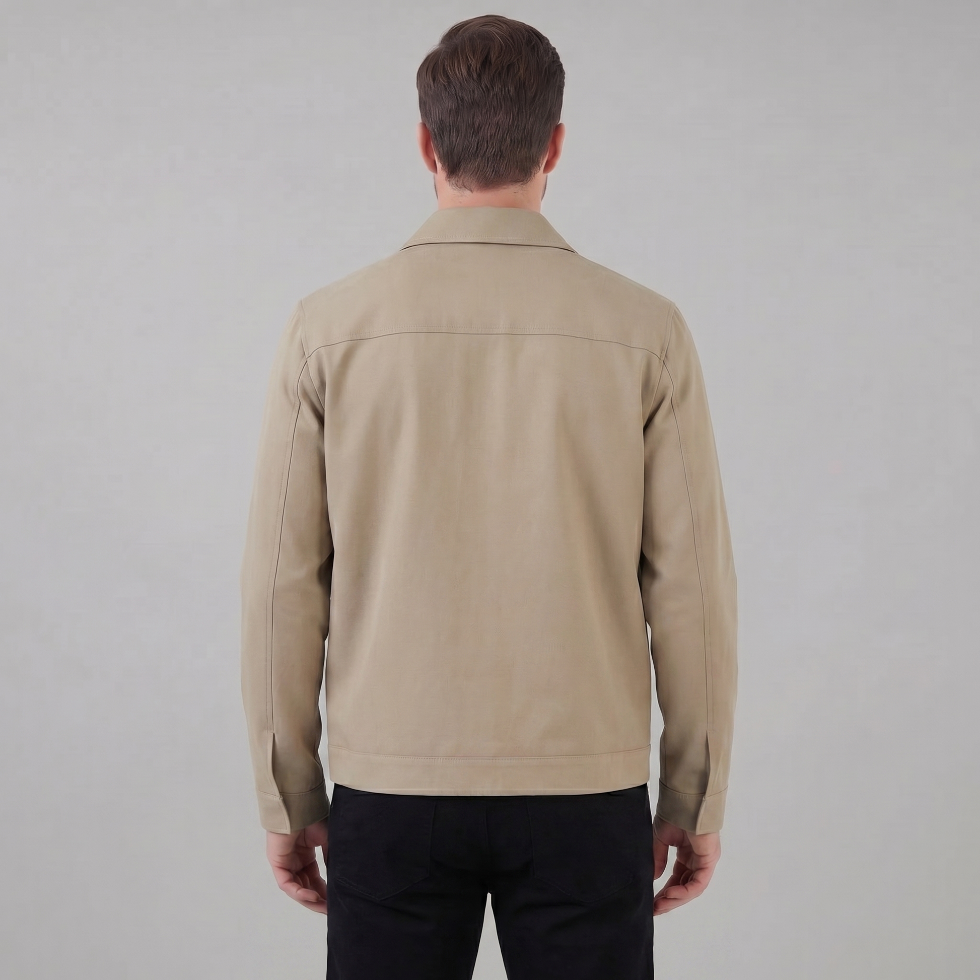 Giacca Uomo Mezza Stagione Slim con Colletto Classico