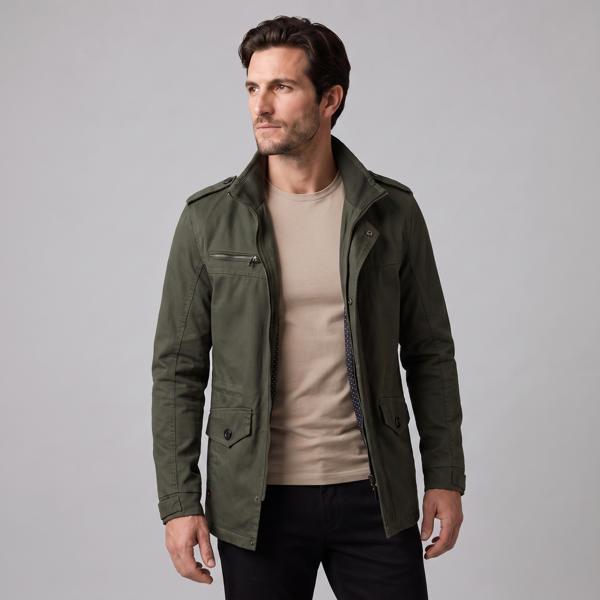 Giacca Uomo Imbottita Slim con Spalline Classica