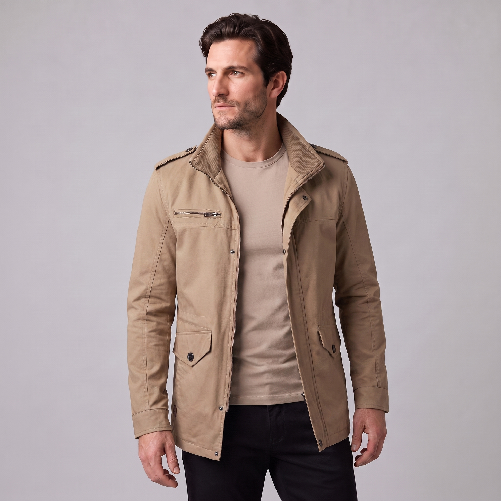Giacca Uomo Imbottita Slim con Spalline Classica