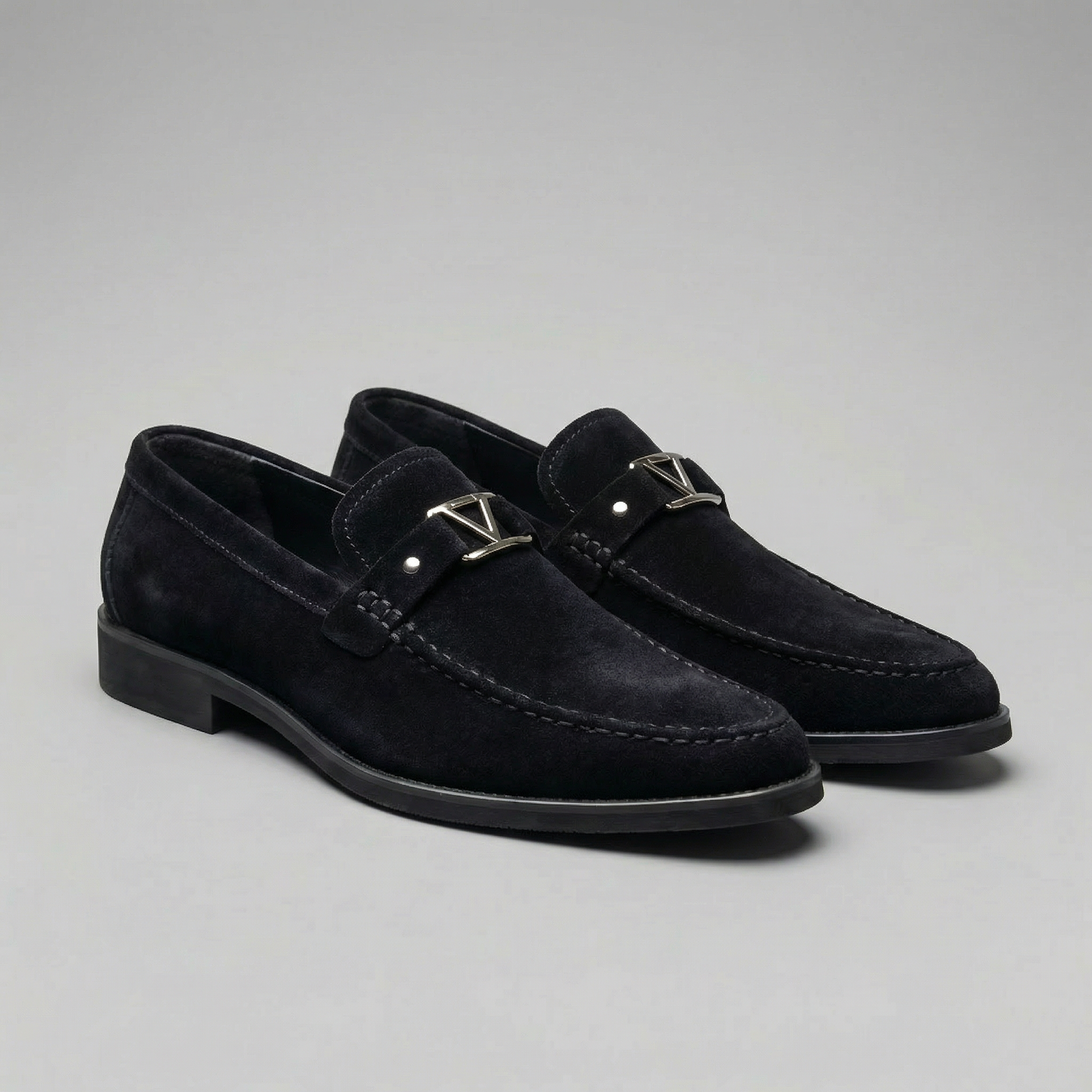 Mocassini Uomo Eleganti Business Effetto Camoscio