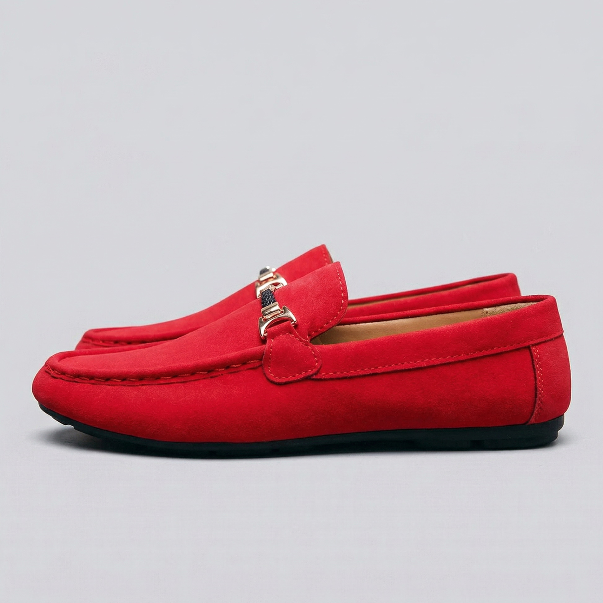 Mocassini Uomo Slip-On Eleganti Effetto Camoscio