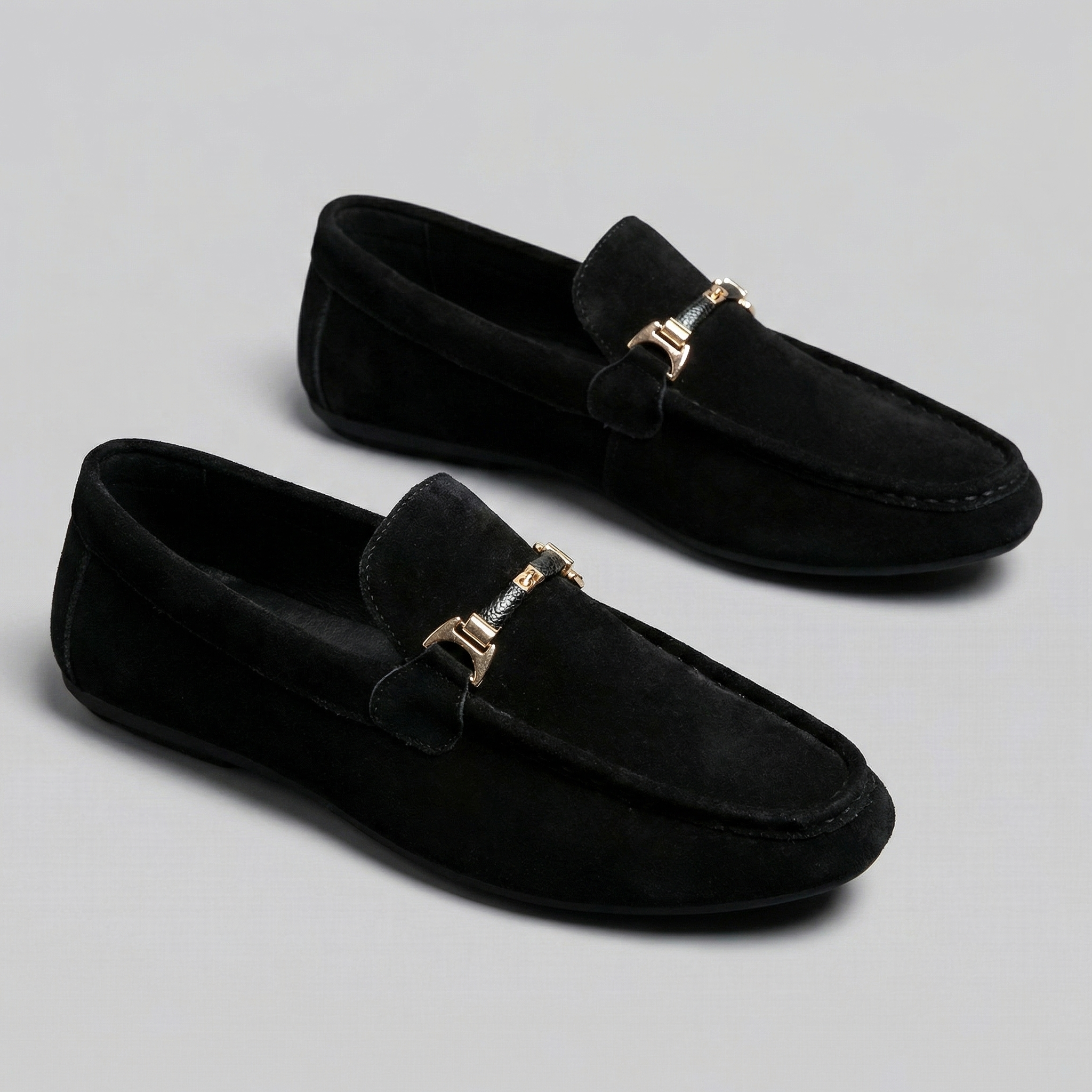 Mocassini Uomo Slip-On Eleganti Effetto Camoscio