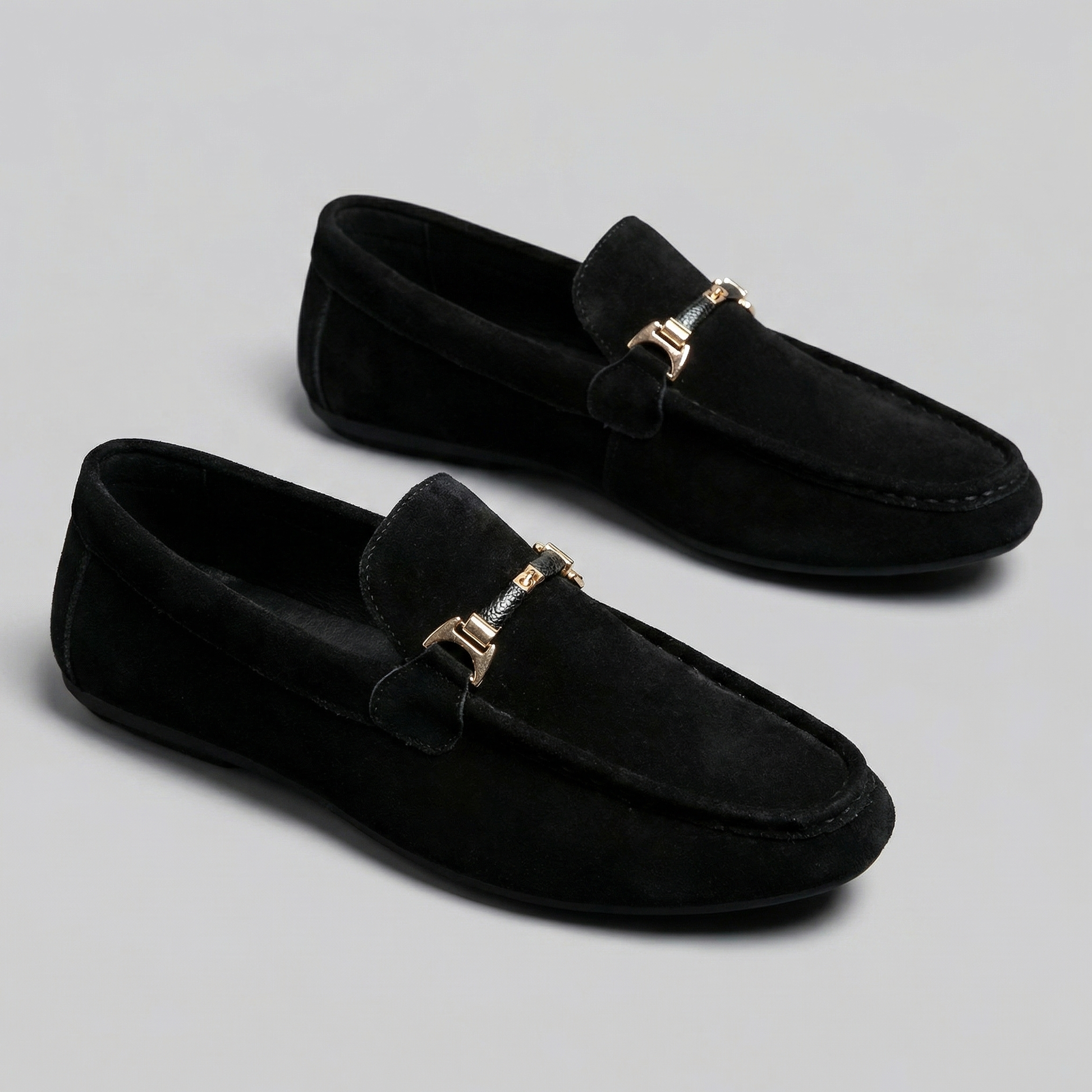 Mocassini Uomo Slip-On Eleganti Effetto Camoscio