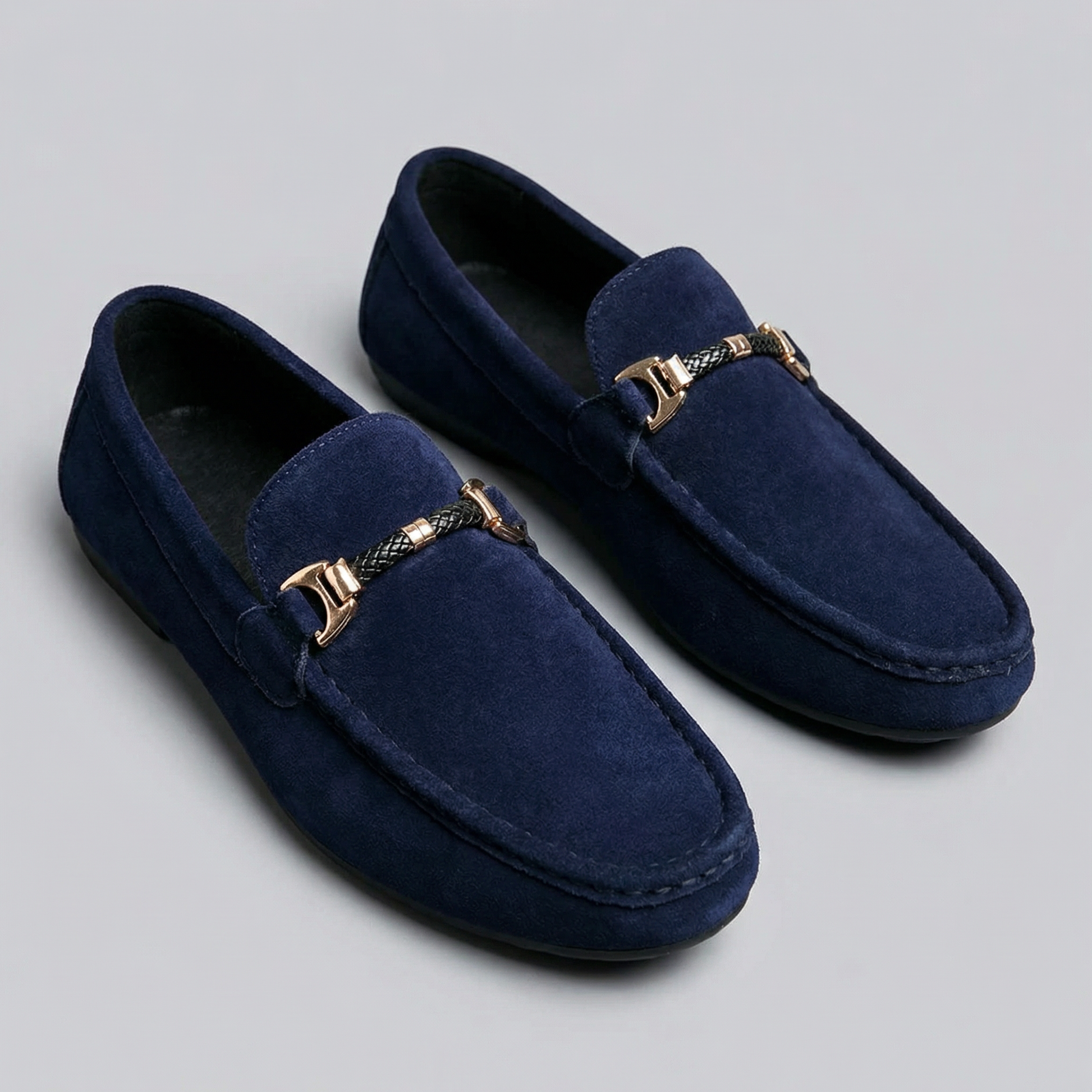 Mocassini Uomo Slip-On Eleganti Effetto Camoscio