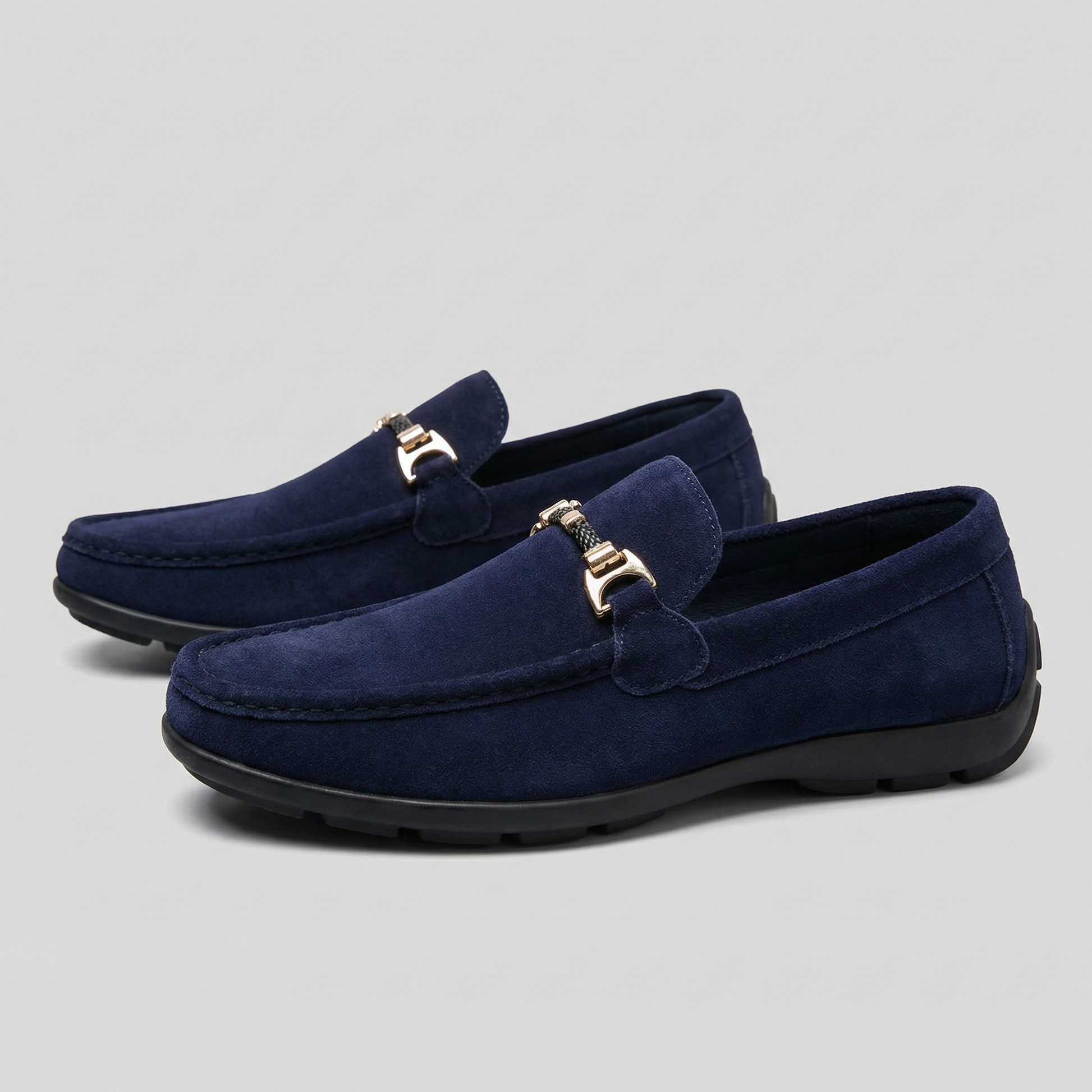 Mocassini Uomo Slip-On Eleganti Effetto Camoscio