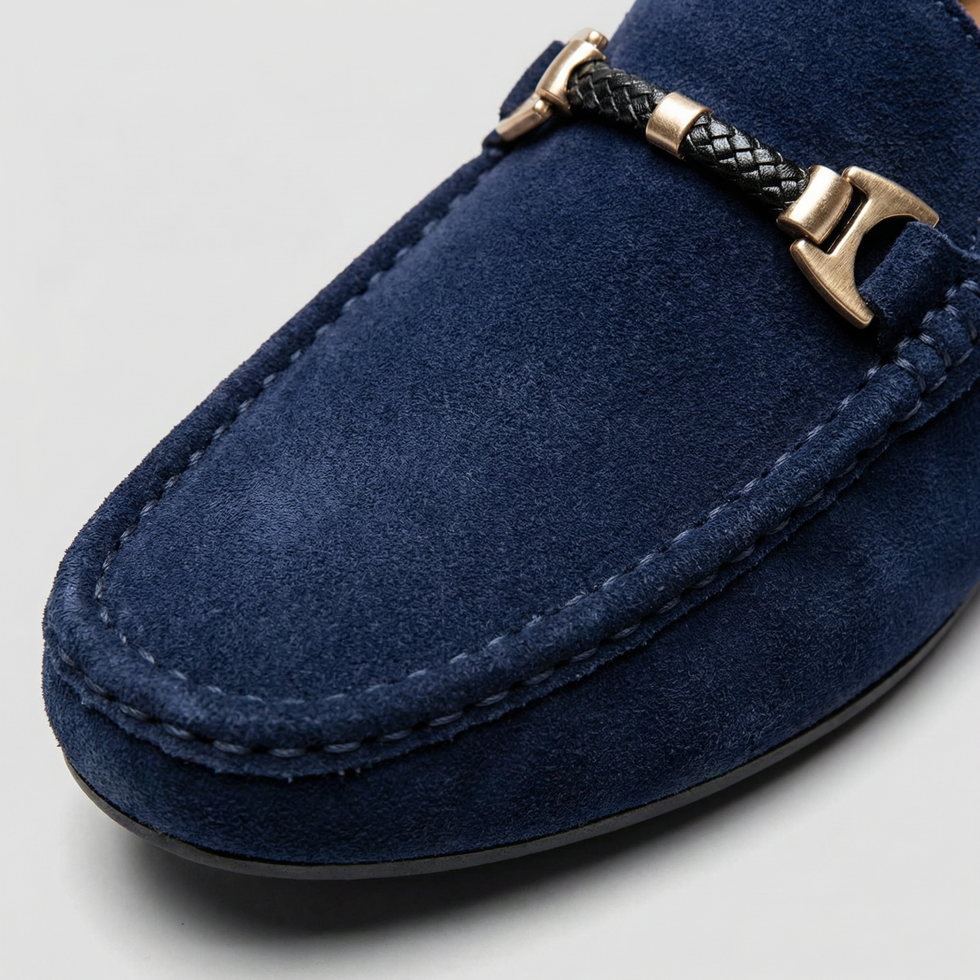 Mocassini Uomo Slip-On Eleganti Effetto Camoscio