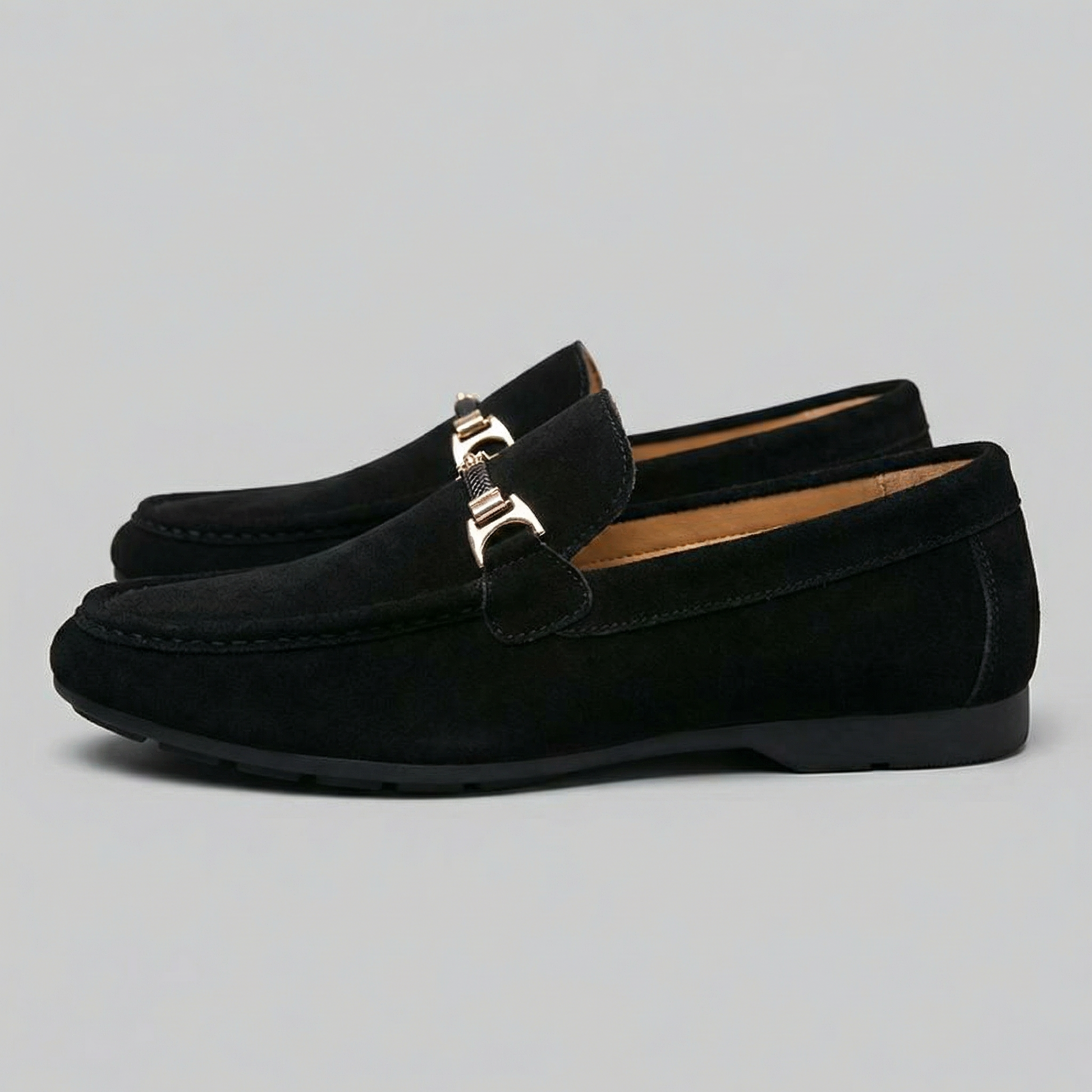 Mocassini Uomo Slip-On Eleganti Effetto Camoscio