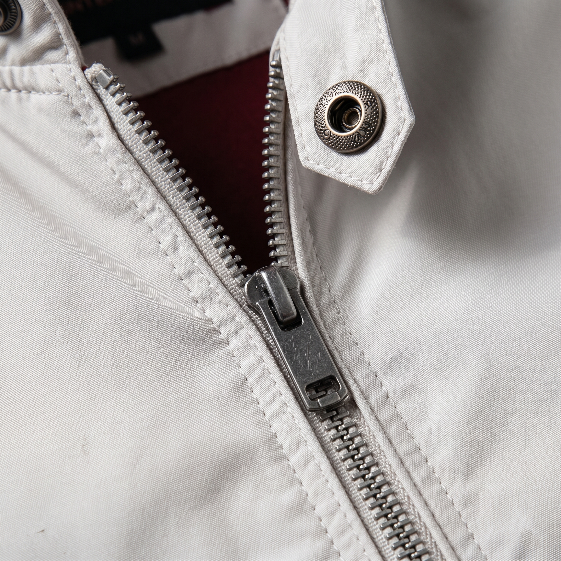 Giacca Bomber Harrington Uomo Slim Collo Alto