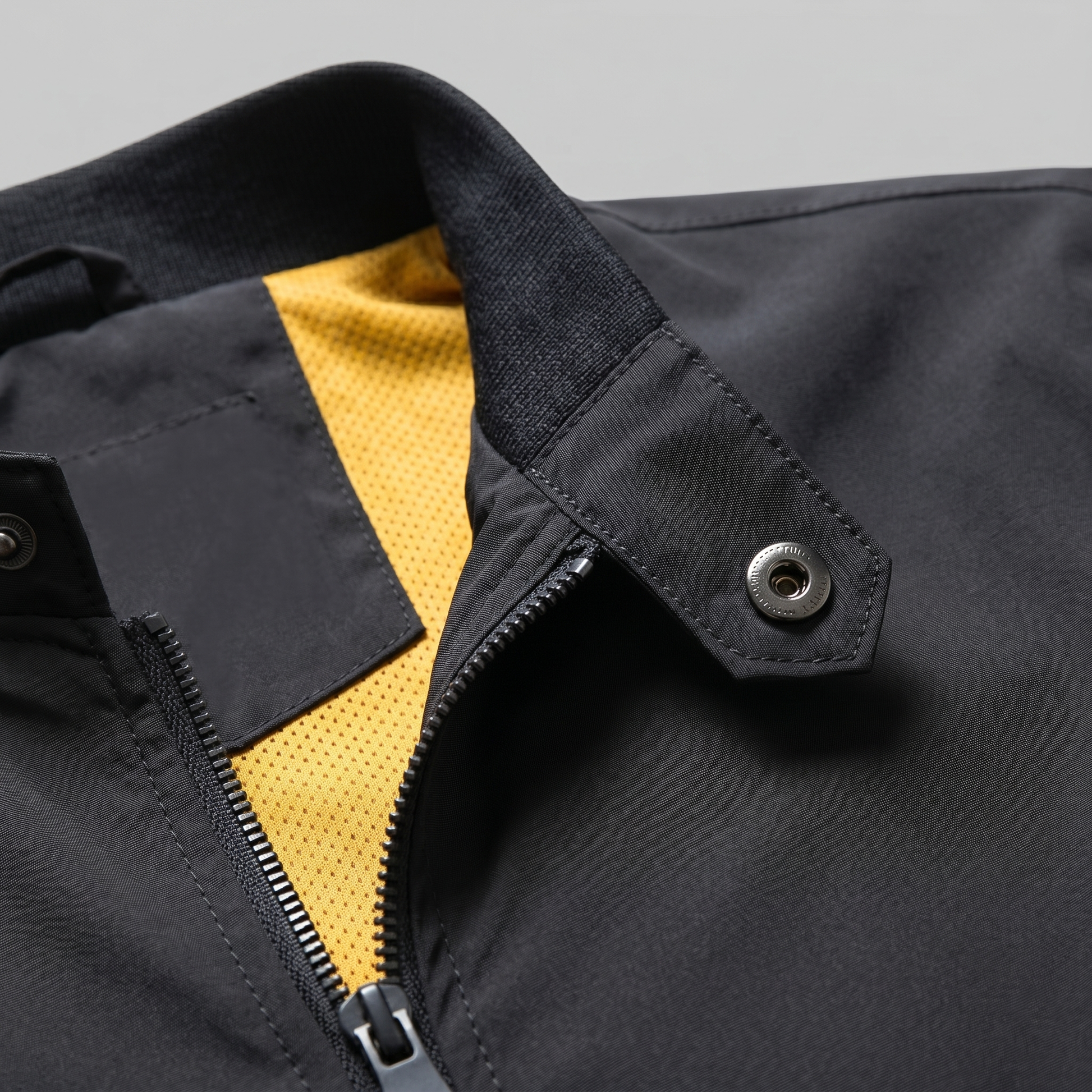 Giacca Bomber Harrington Uomo Slim Collo Alto
