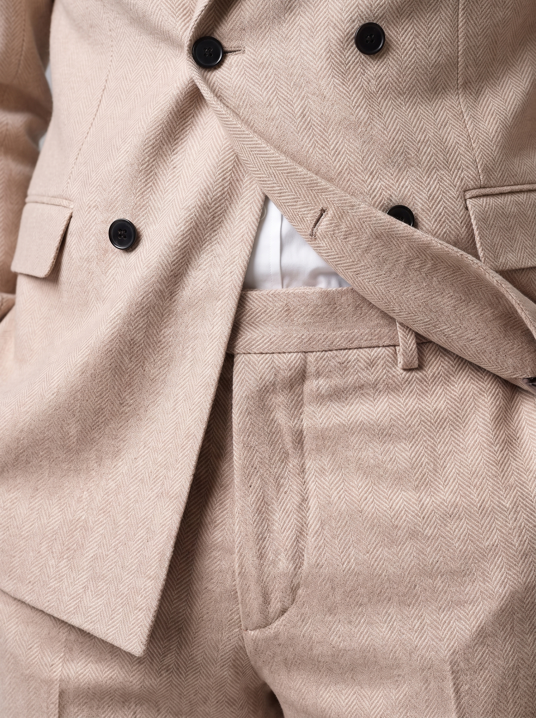 Abito Uomo Doppiopetto Spigato Giacca e Pantaloni