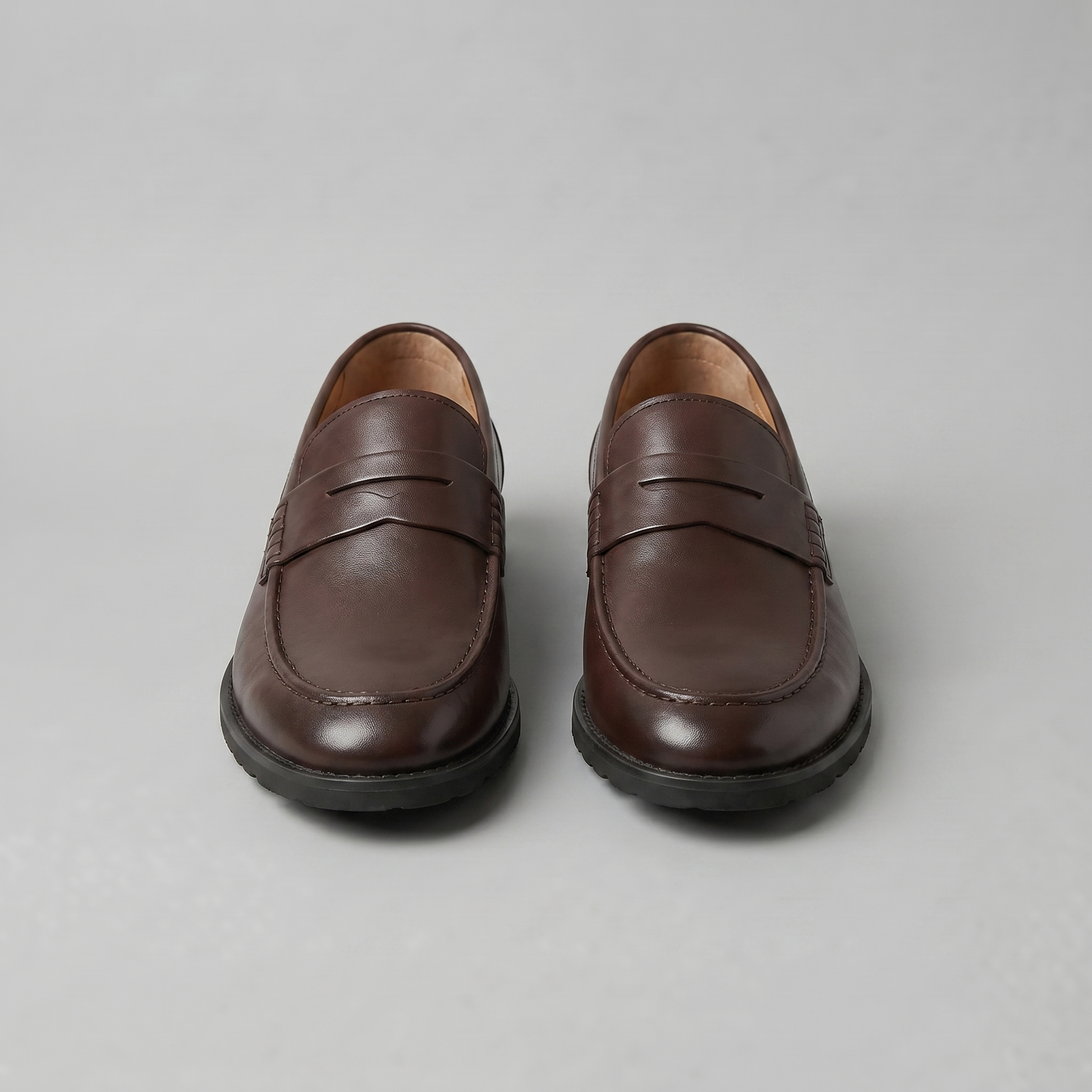 Mocassini Uomo Penny Effetto Pelle Suola Chunky
