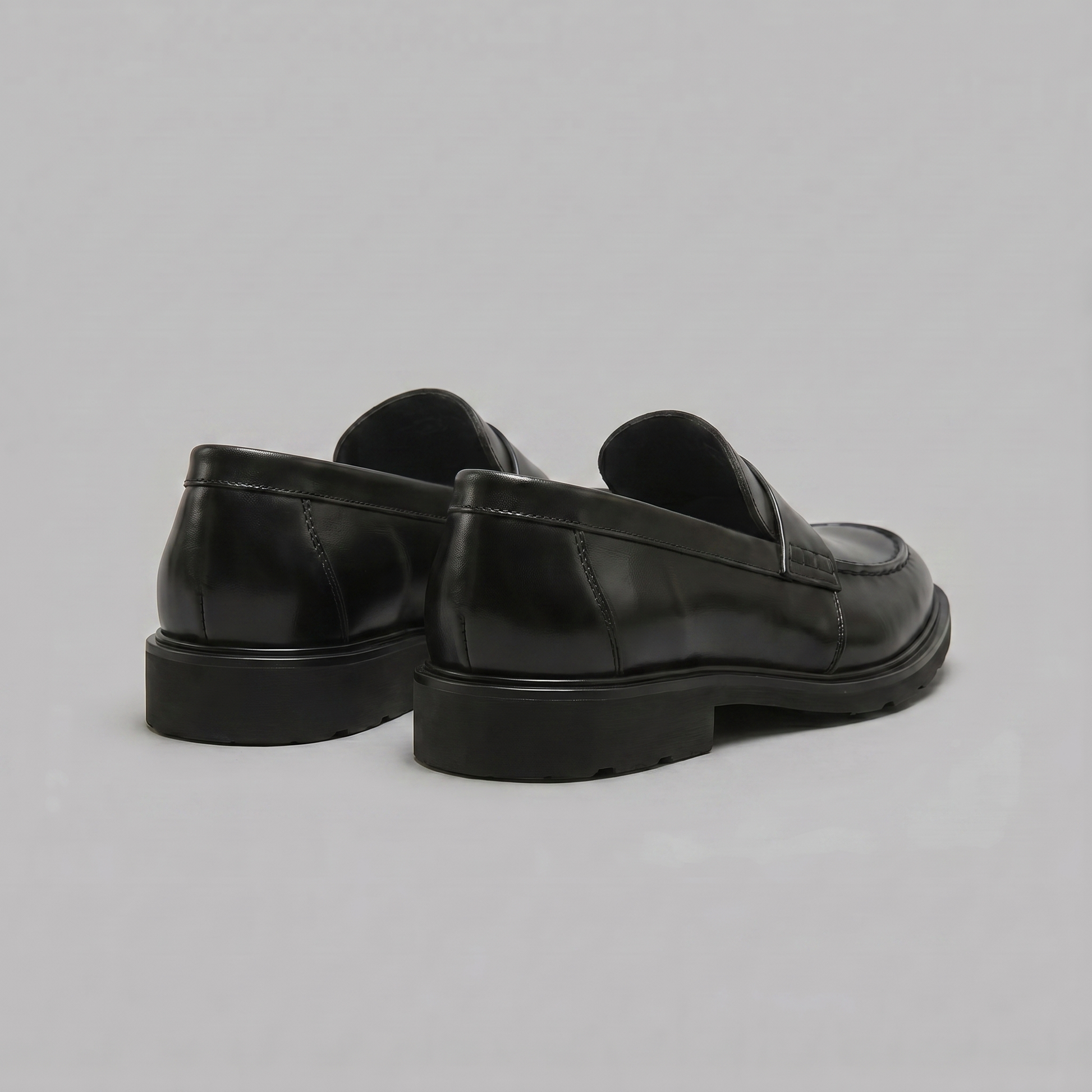 Mocassini Uomo Penny Effetto Pelle Suola Chunky