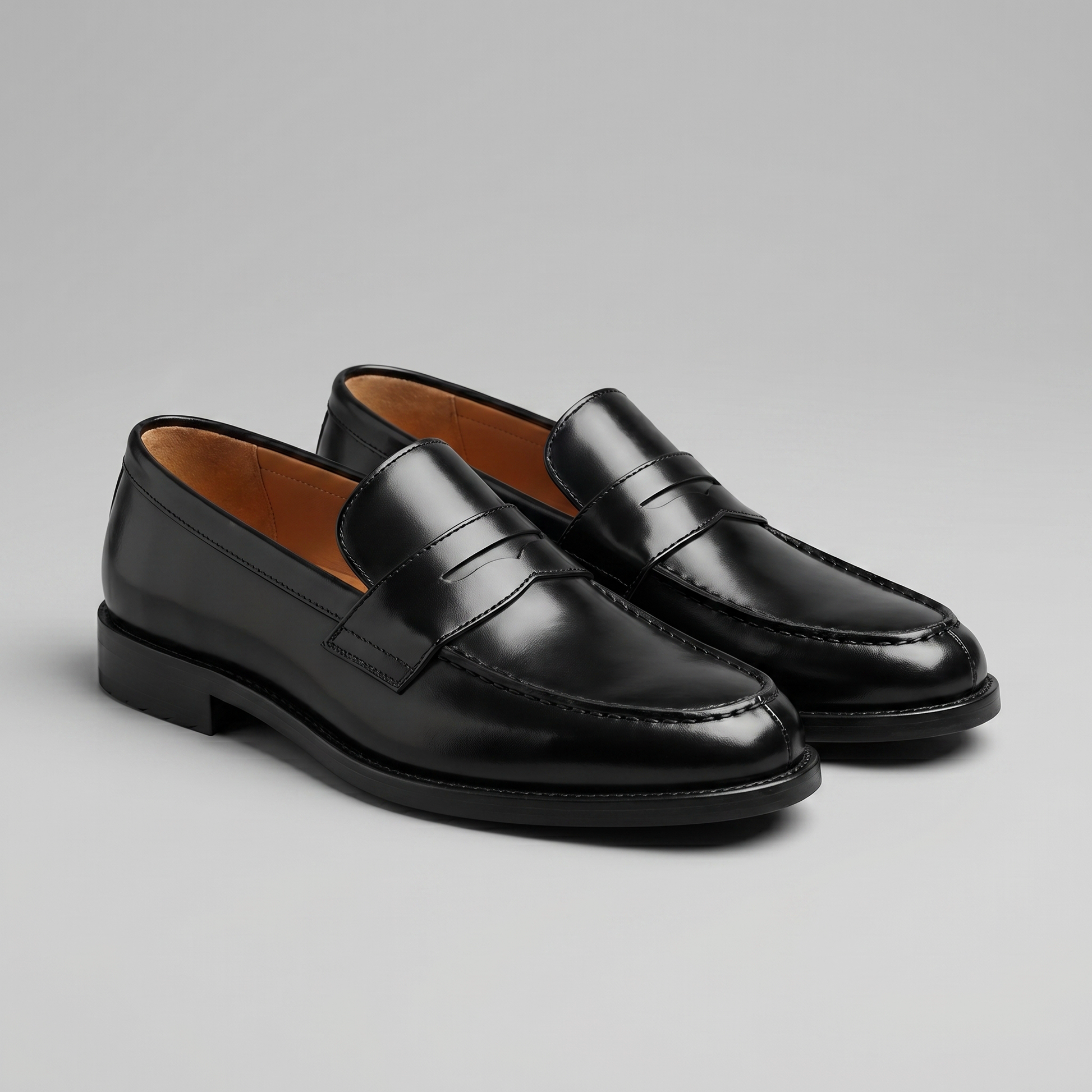 Mocassini Penny Uomo in Vera Pelle Suola in Gomma