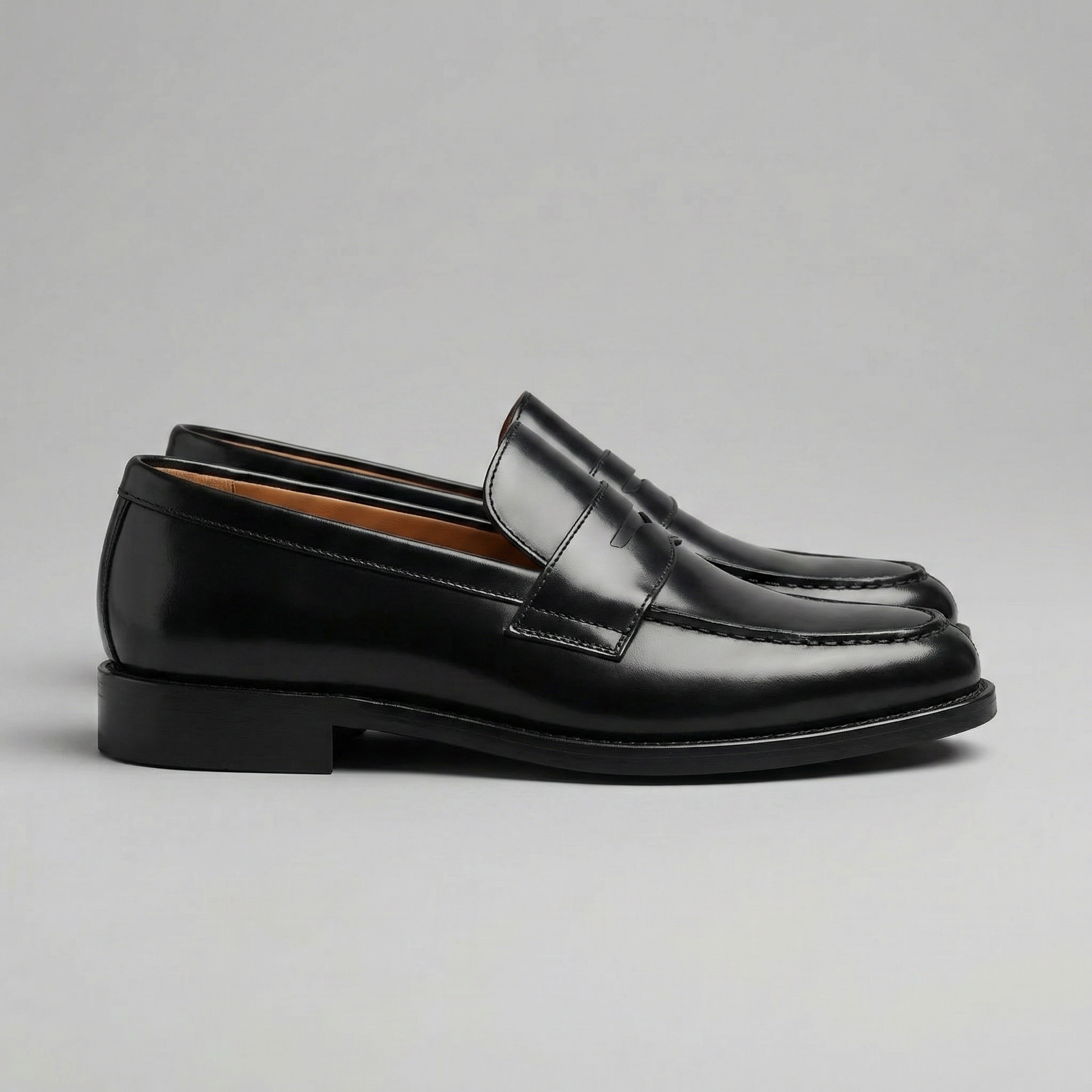 Mocassini Penny Uomo in Vera Pelle Suola in Gomma