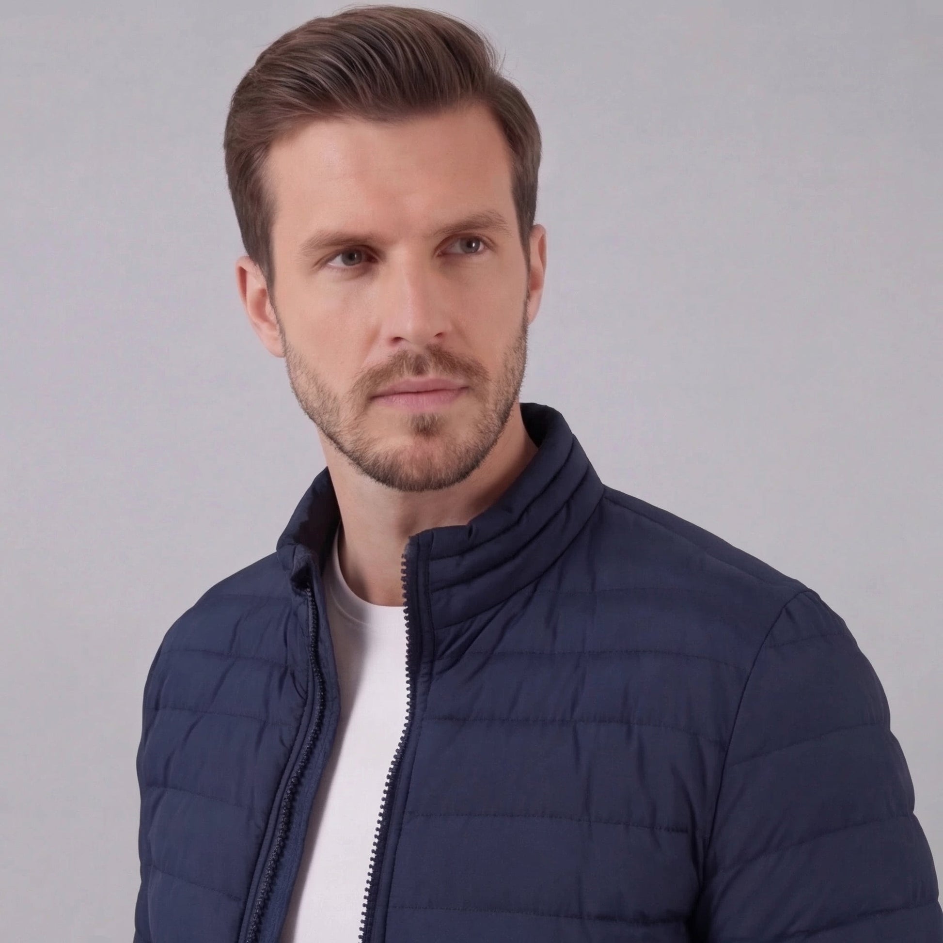 Giacca Uomo Trapuntata Leggera con Zip