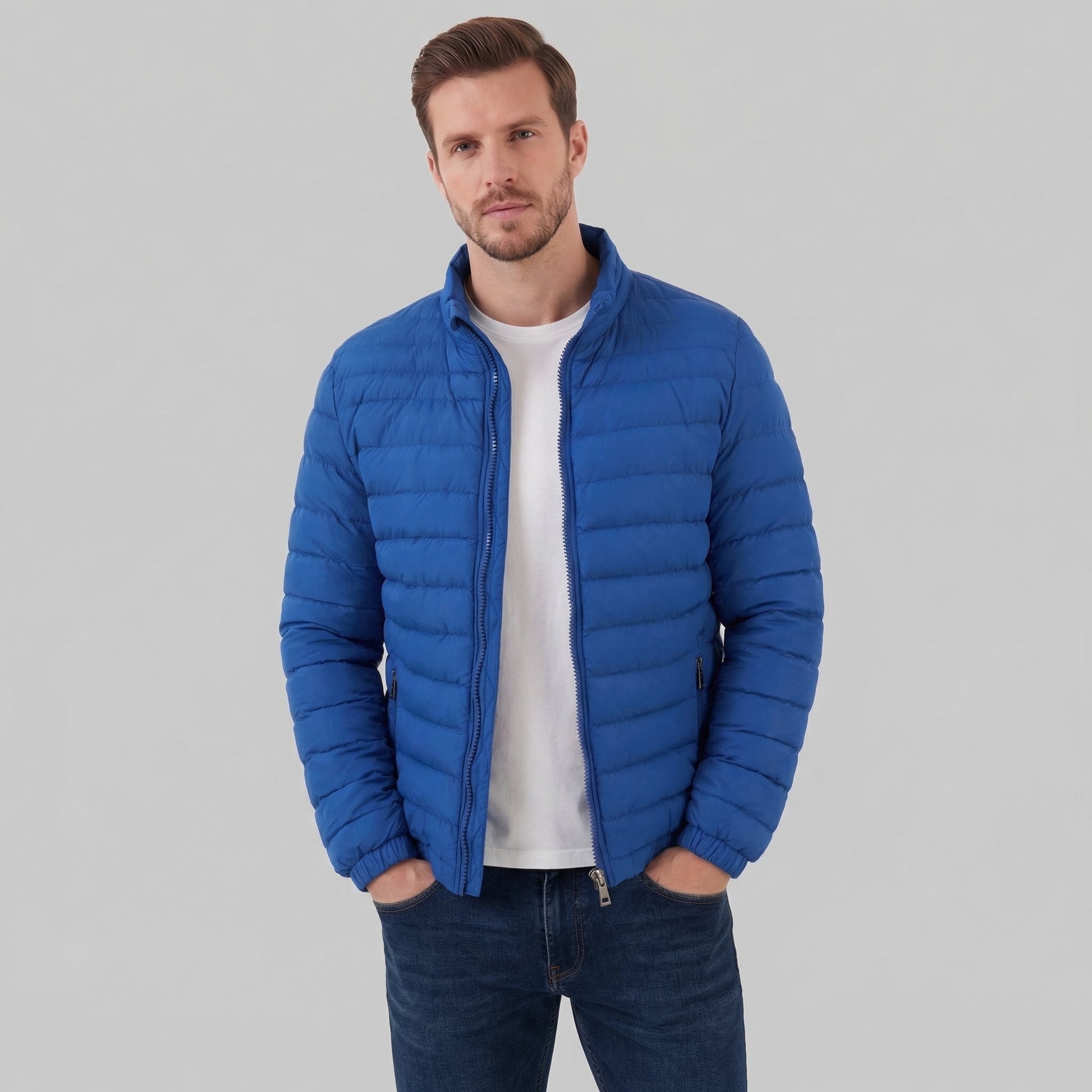 Giacca Uomo Trapuntata Leggera con Zip