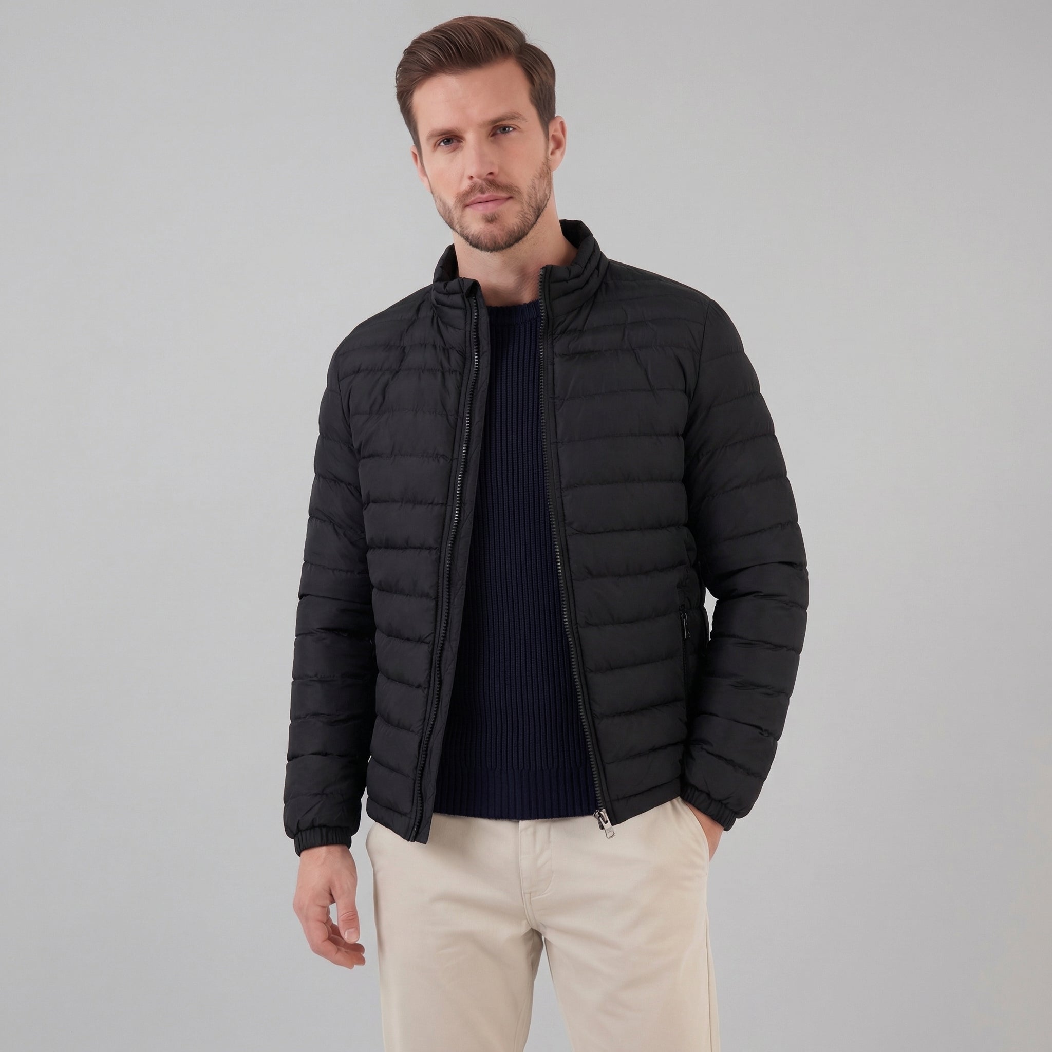 Giacca Uomo Trapuntata Leggera con Zip