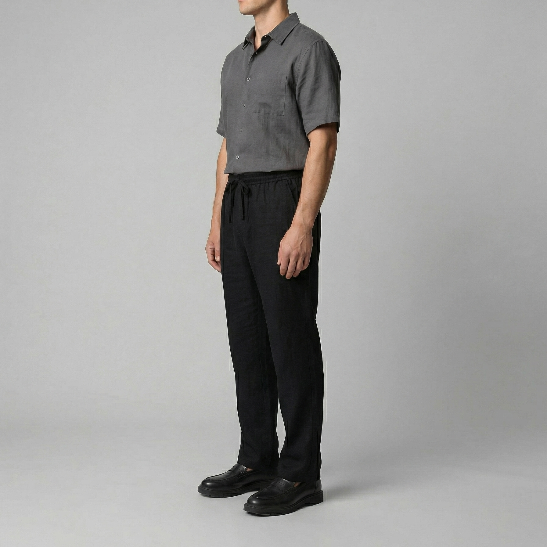 Pantaloni Uomo in Lino Slim Fit Leggeri