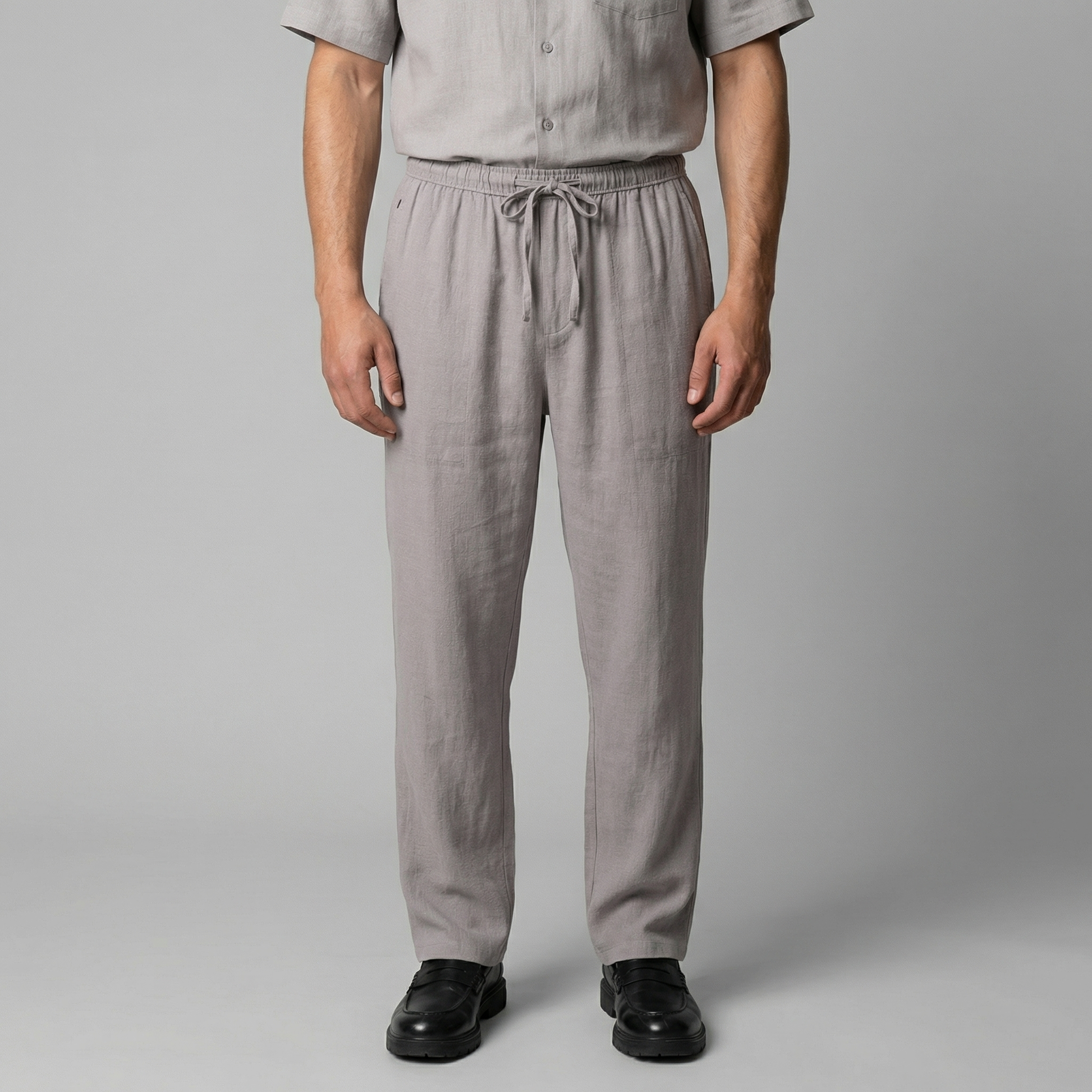 Pantaloni Uomo in Lino Slim Fit Leggeri