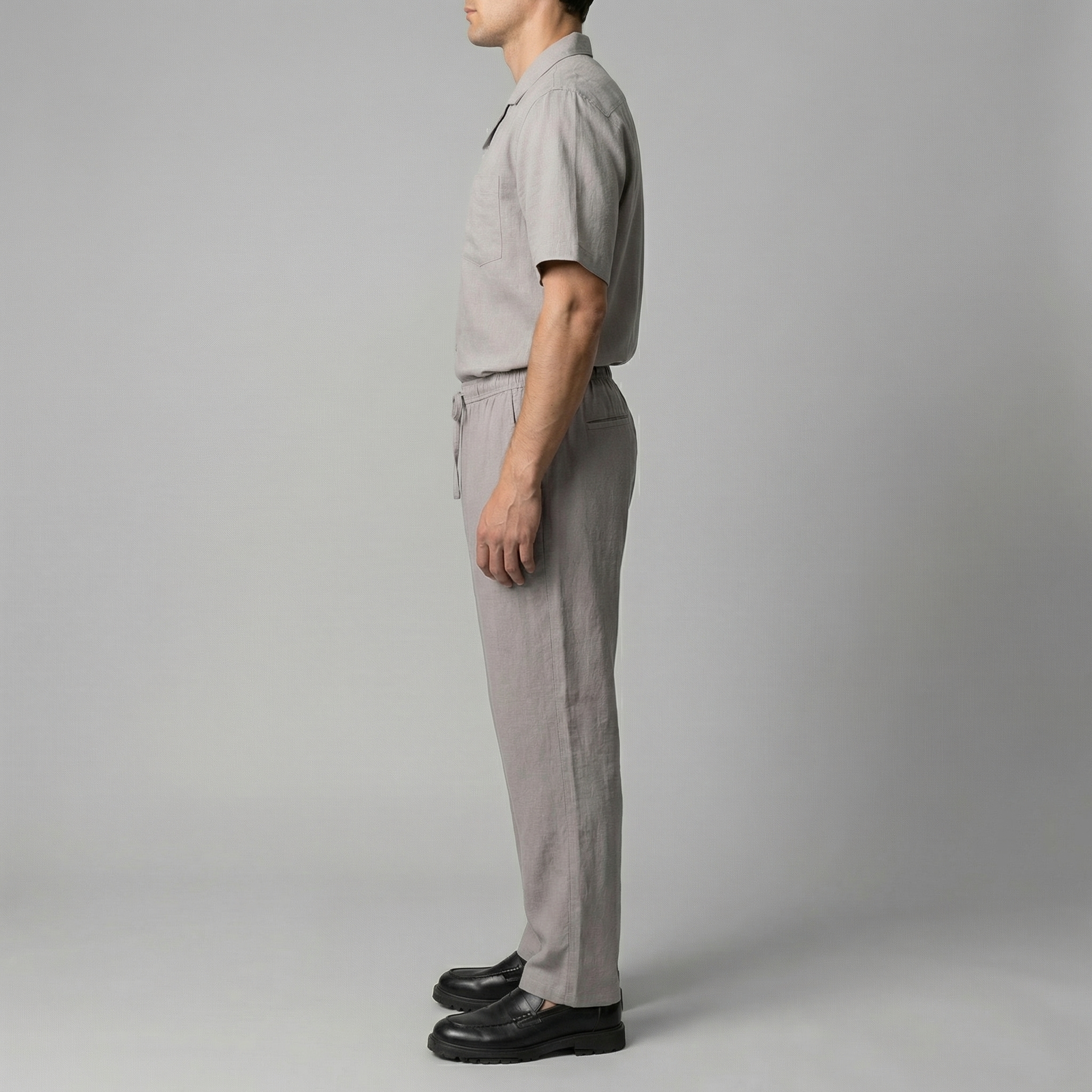 Pantaloni Uomo in Lino Slim Fit Leggeri