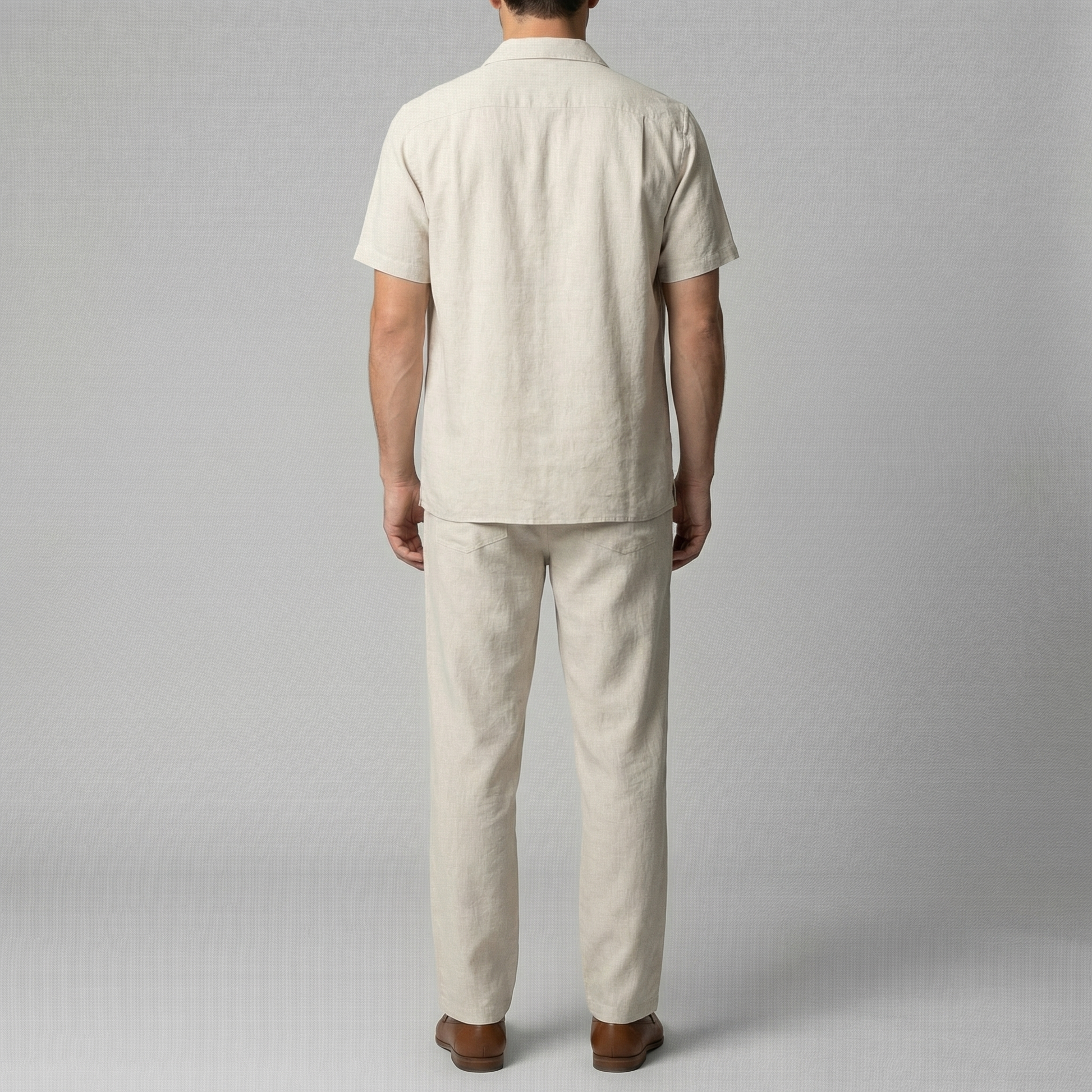 Pantaloni Uomo in Lino Slim Fit Leggeri