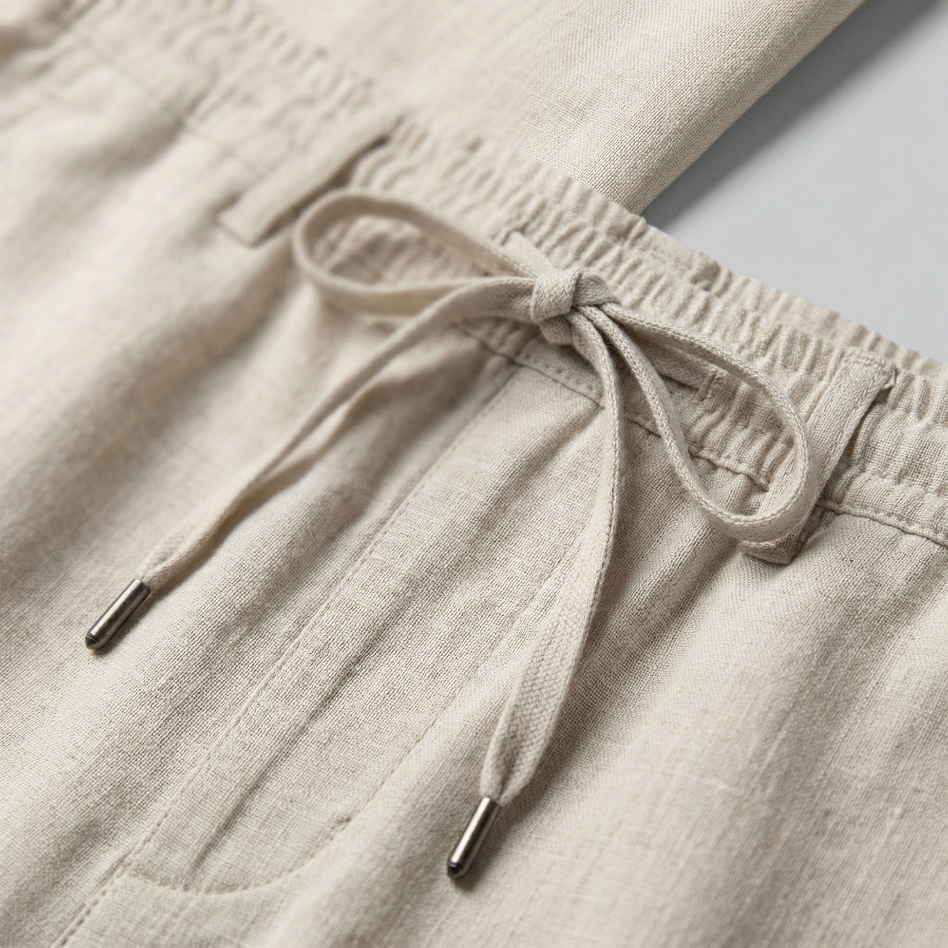 Pantaloni Uomo in Lino Slim Fit Leggeri
