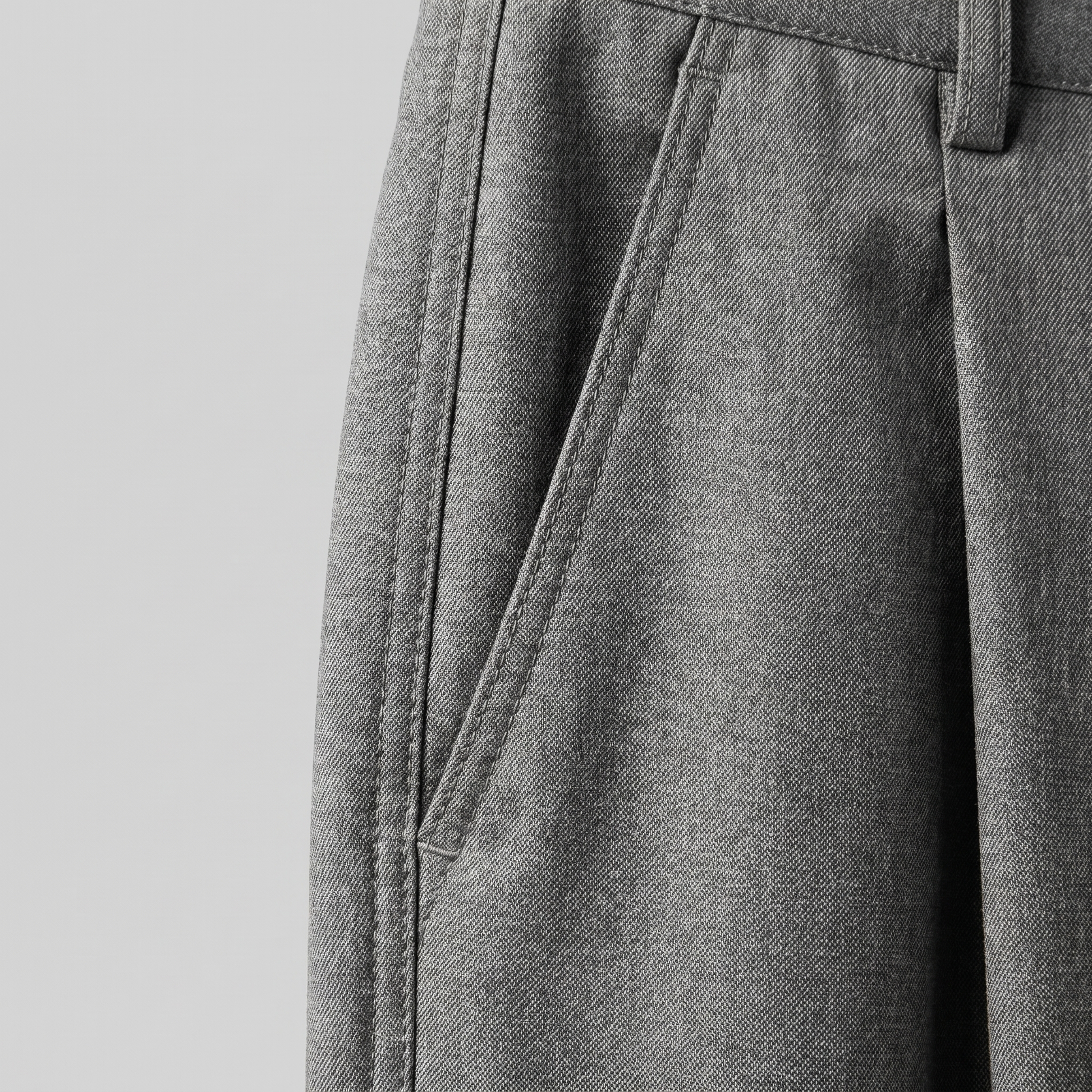 Pantaloni Uomo Sartoriali Gamba Ampia con Pince