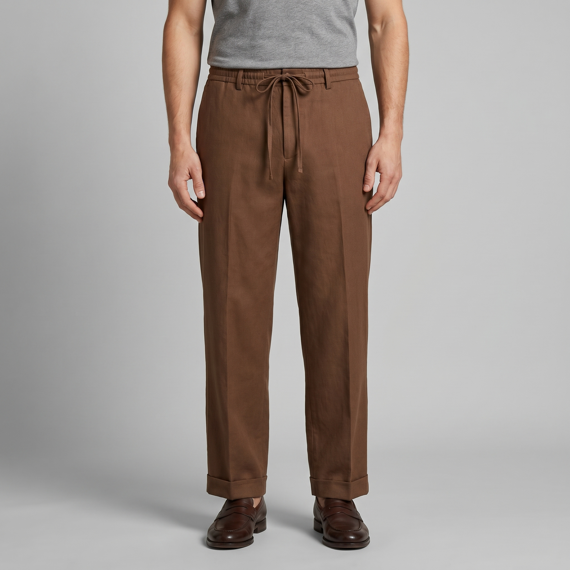 Pantaloni Uomo Affusolati con Coulisse Smart Casual