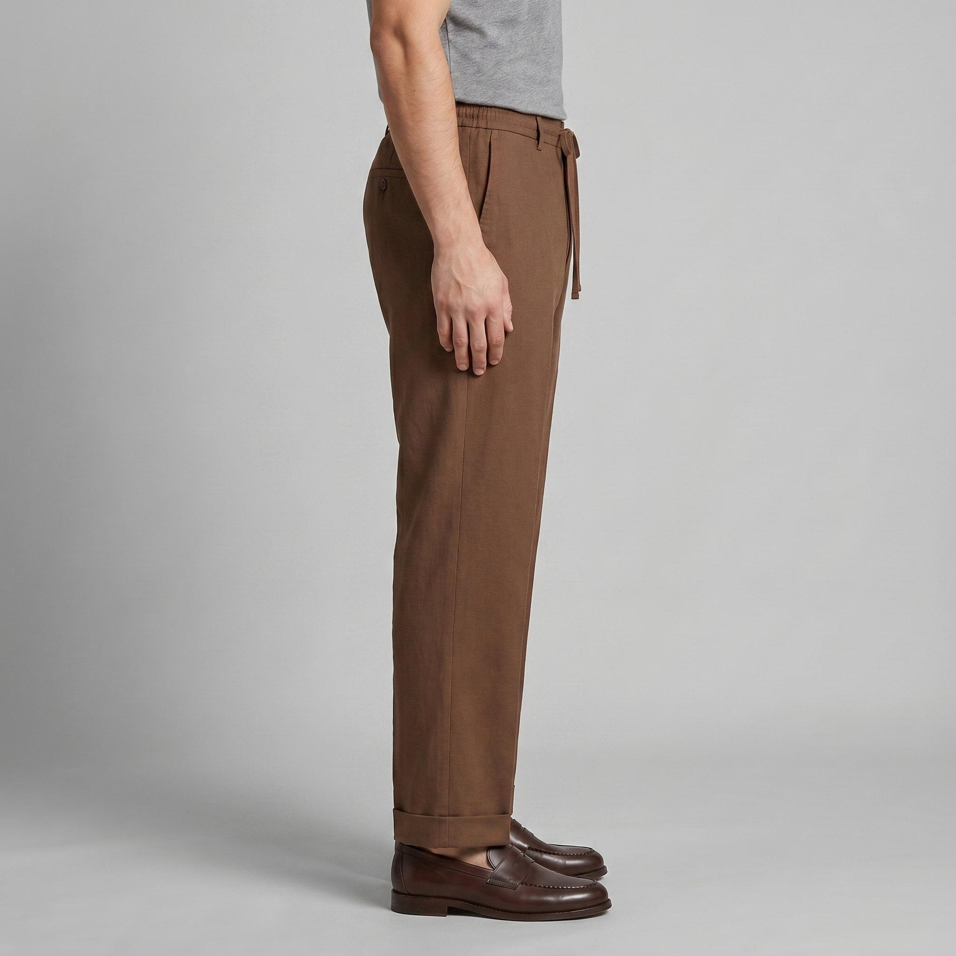 Pantaloni Uomo Affusolati con Coulisse Smart Casual