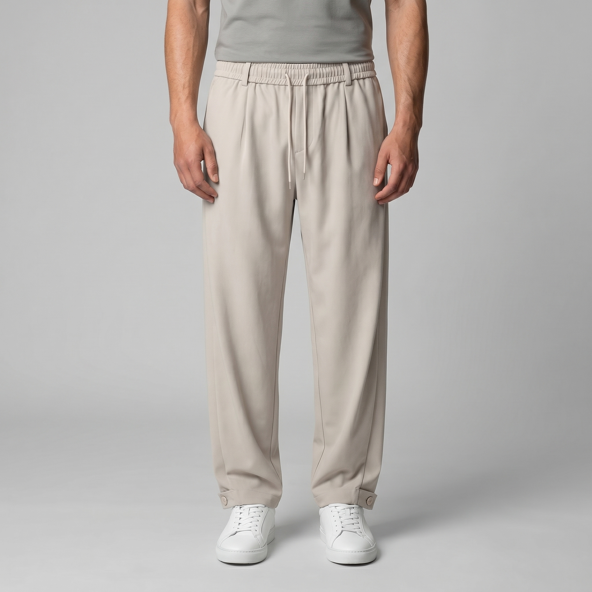 Pantaloni Uomo Affusolati con Coulisse Smart Casual