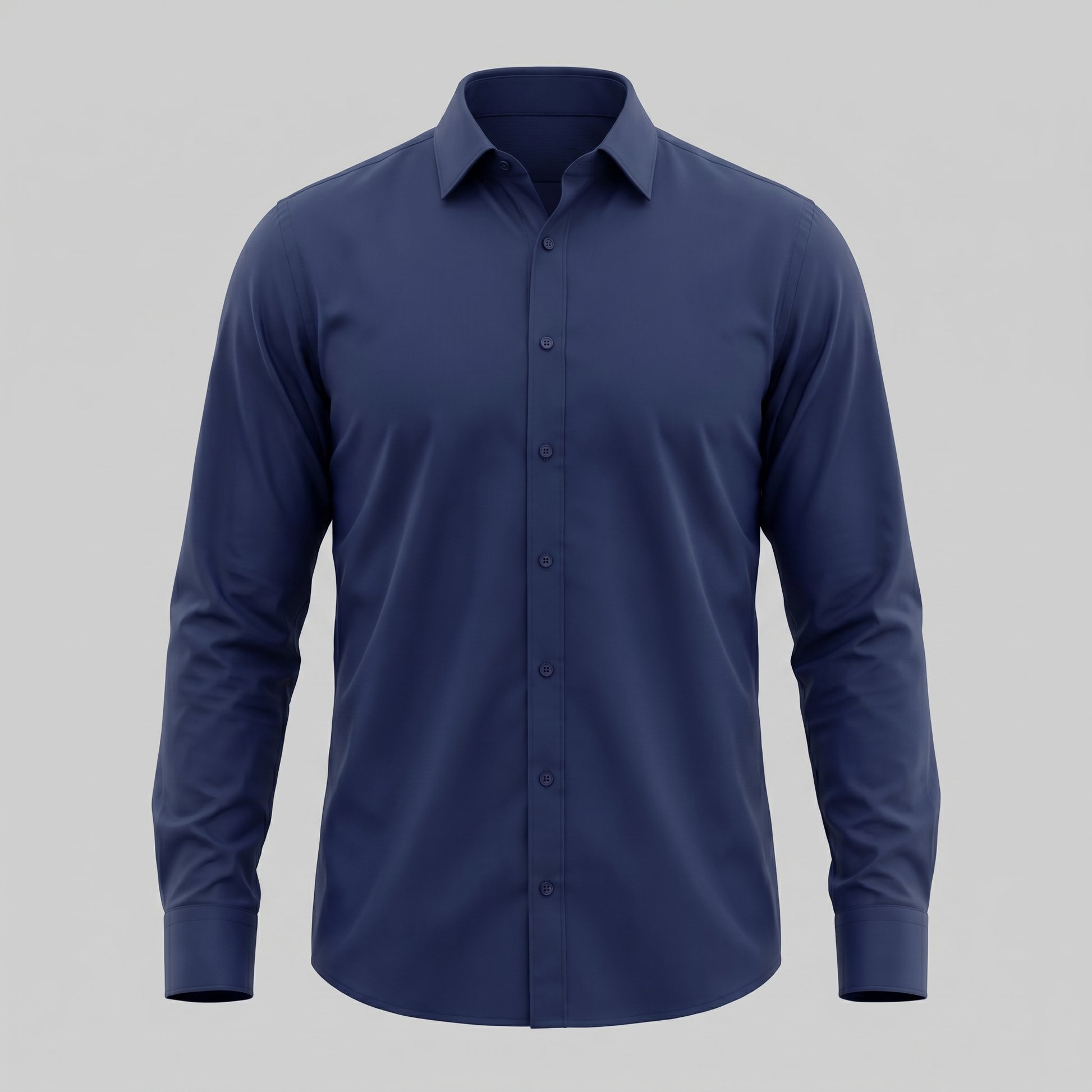 Camicia Uomo Elegante Slim Fit Maniche Lunghe Business