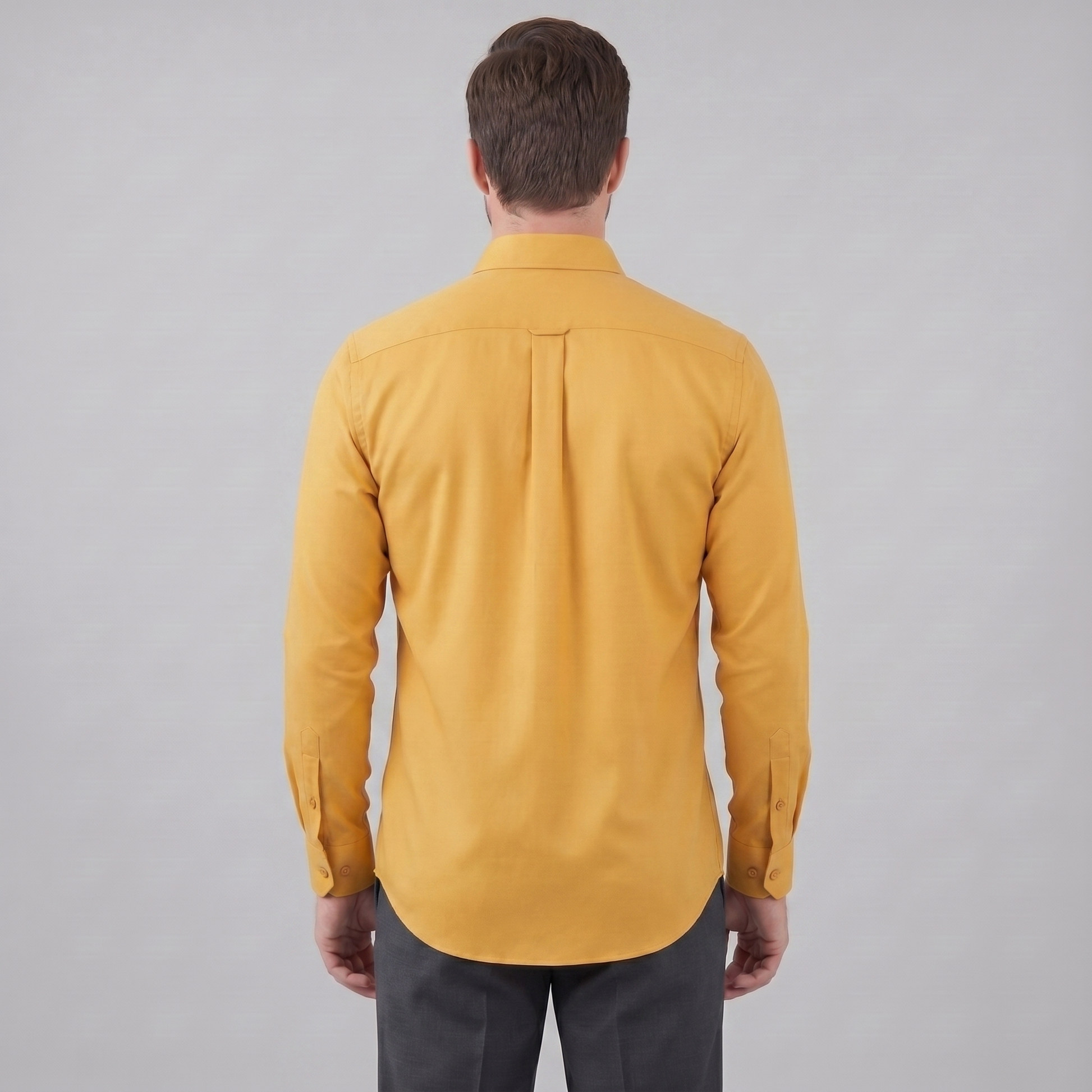 Camicia Uomo Elegante Slim Fit Maniche Lunghe Business