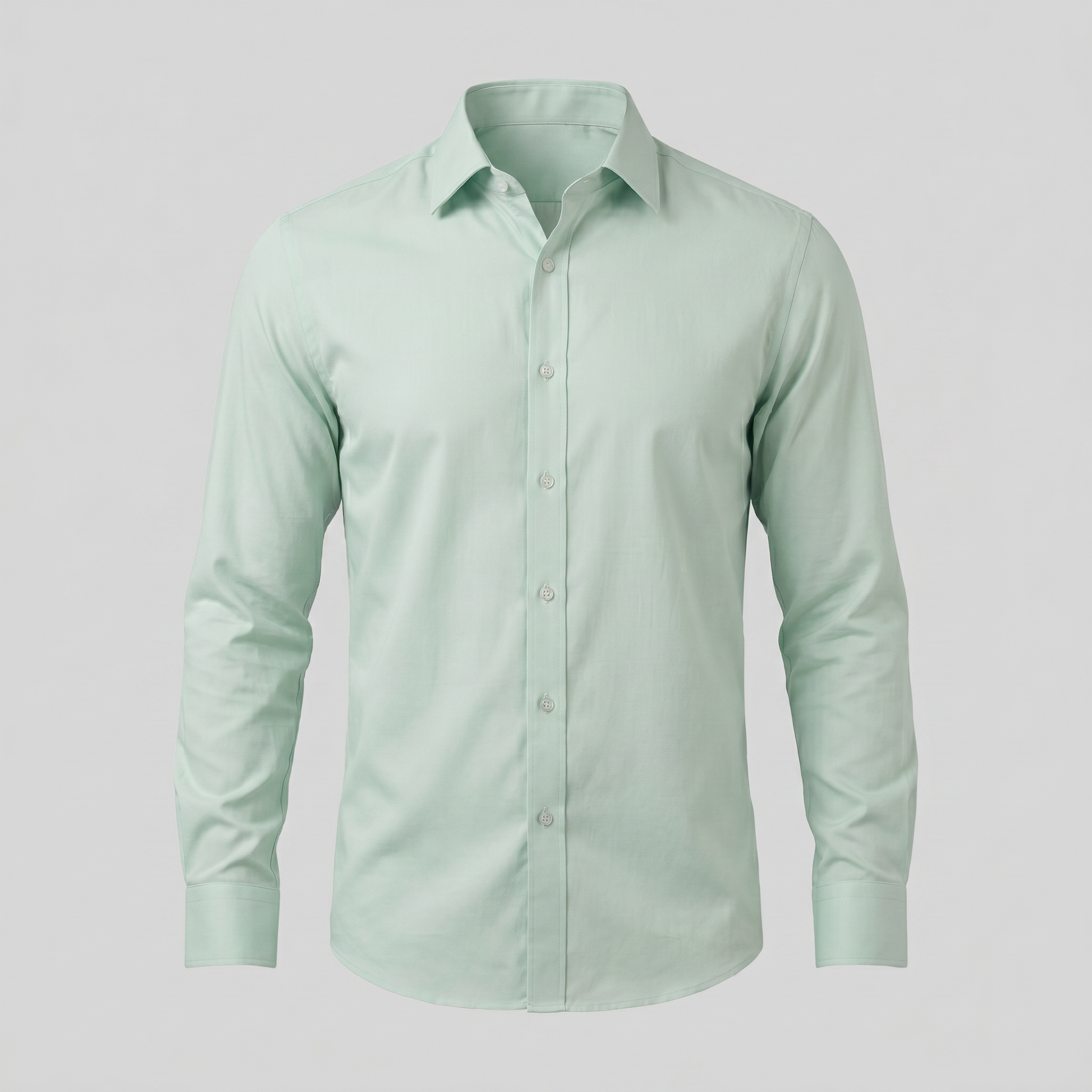 Camicia Uomo Elegante Slim Fit Maniche Lunghe Business