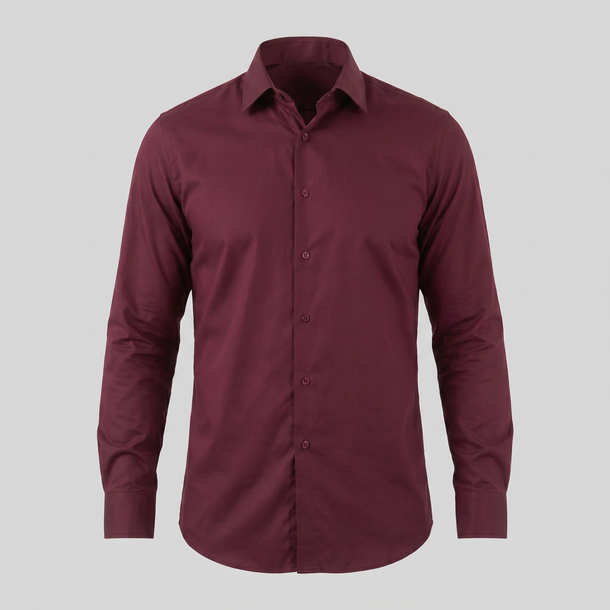 Camicia Uomo Elegante Slim Fit Maniche Lunghe Business