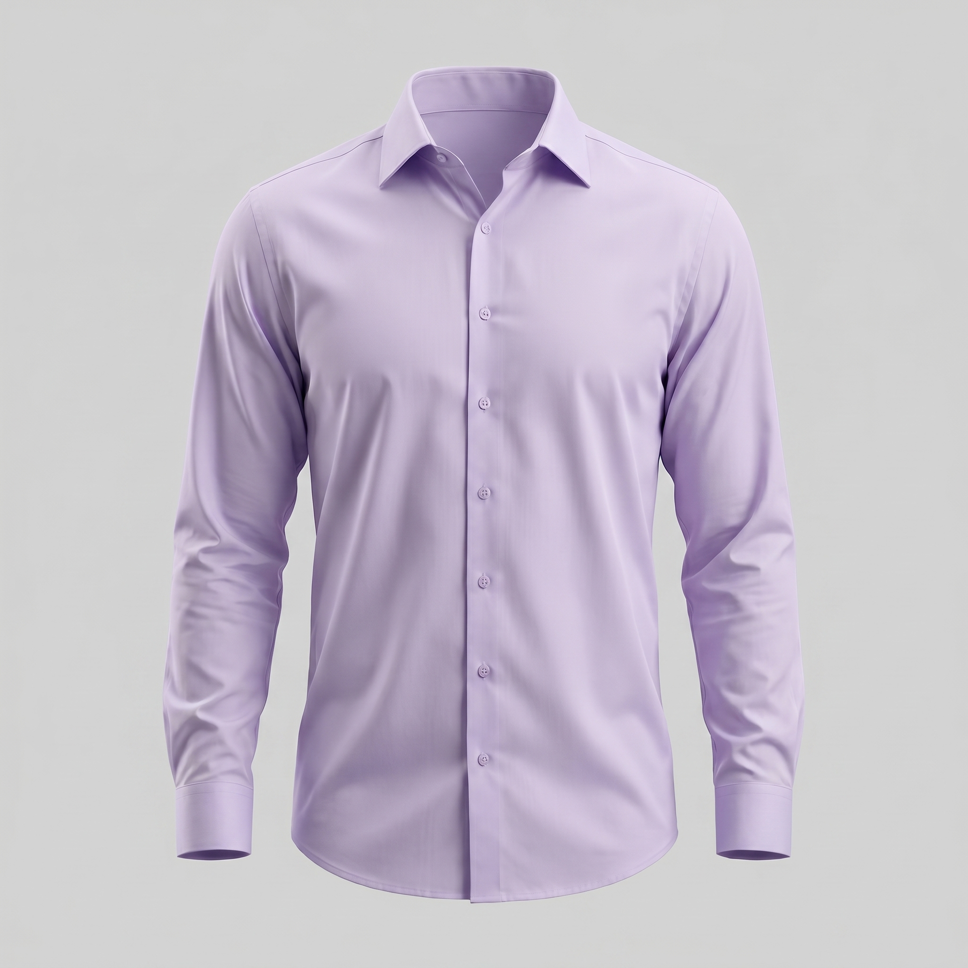 Camicia Uomo Elegante Slim Fit Maniche Lunghe Business