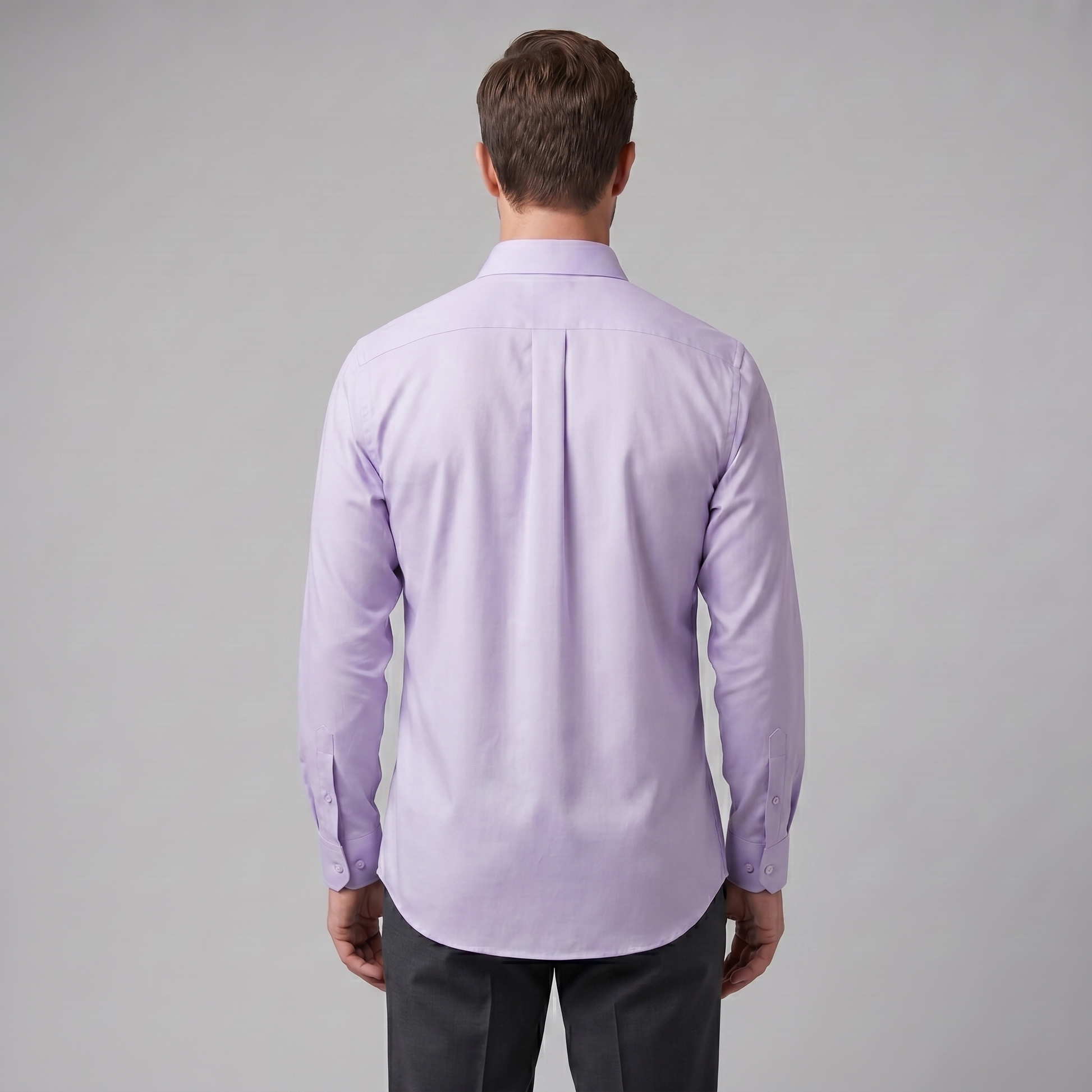 Camicia Uomo Elegante Slim Fit Maniche Lunghe Business