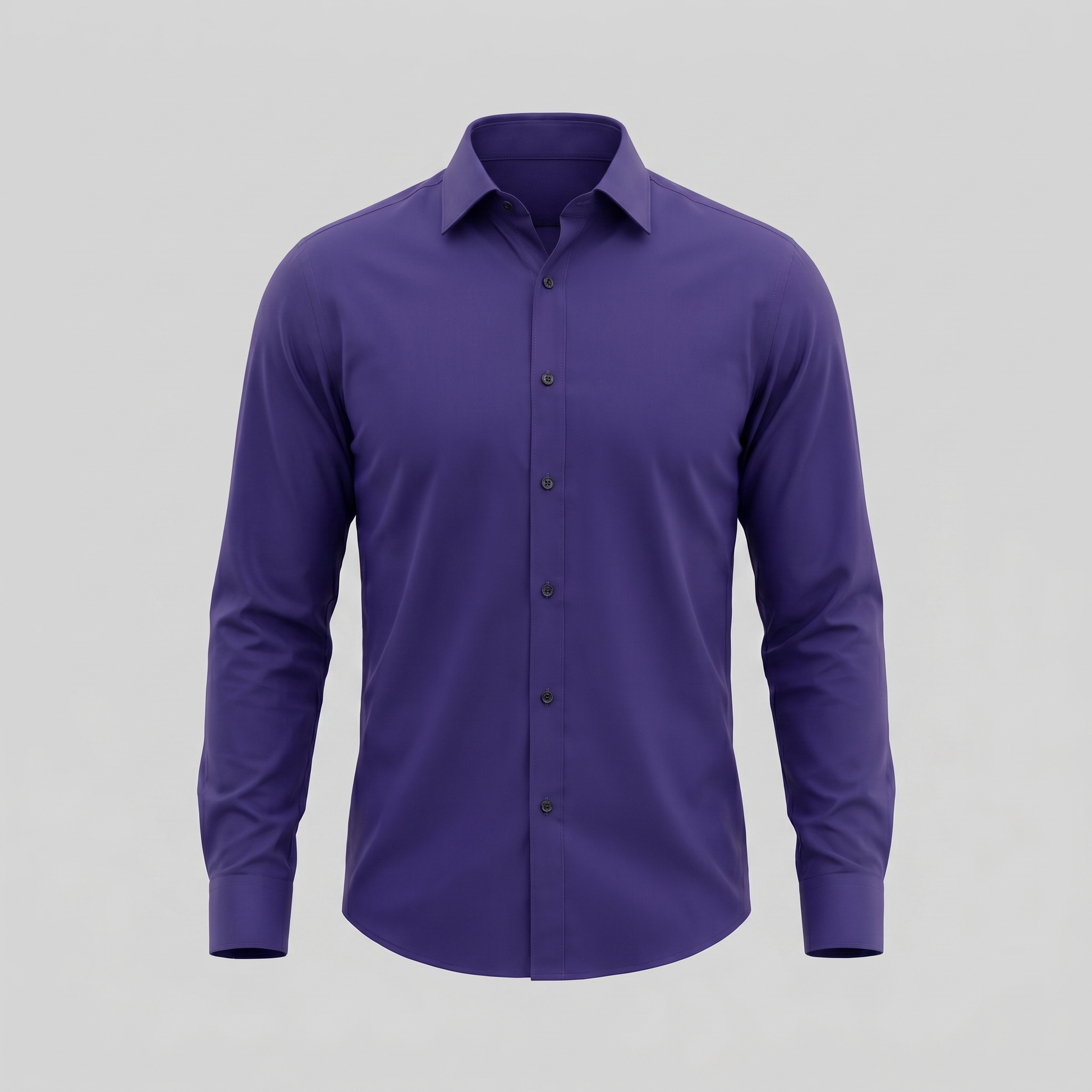 Camicia Uomo Elegante Slim Fit Maniche Lunghe Business