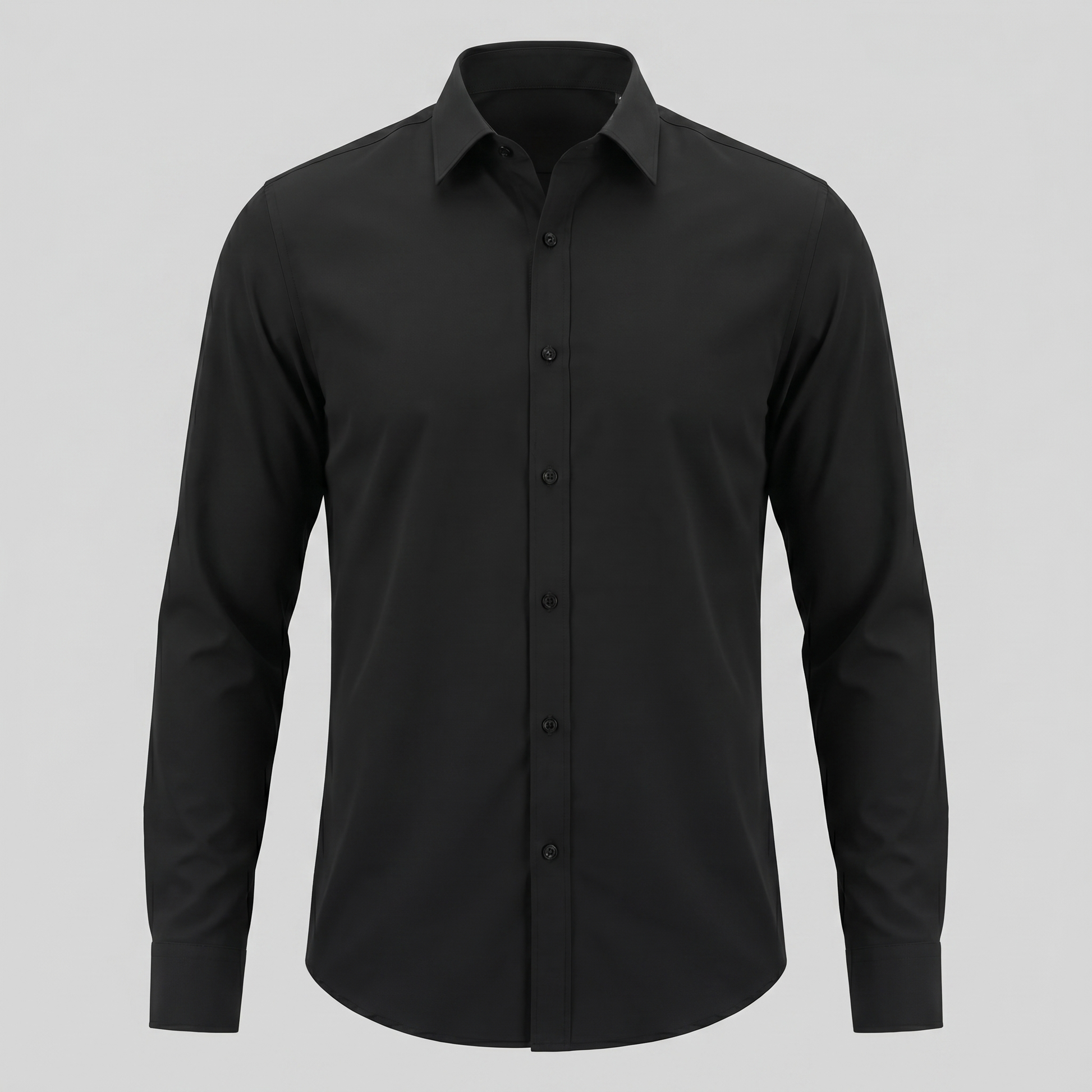 Camicia Uomo Elegante Slim Fit Maniche Lunghe Business