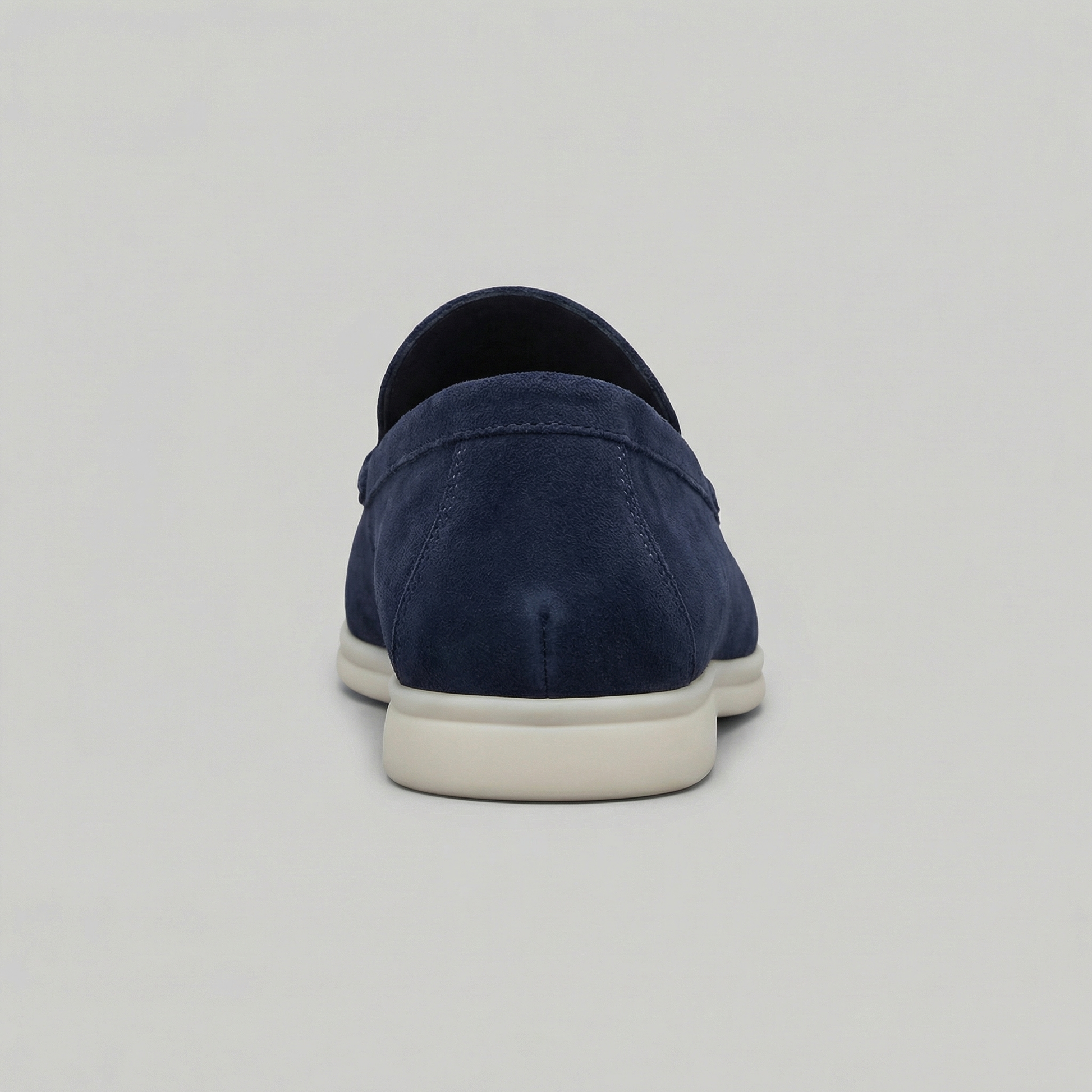 Mocassini Uomo in Camoscio Slip-On Suola in Gomma