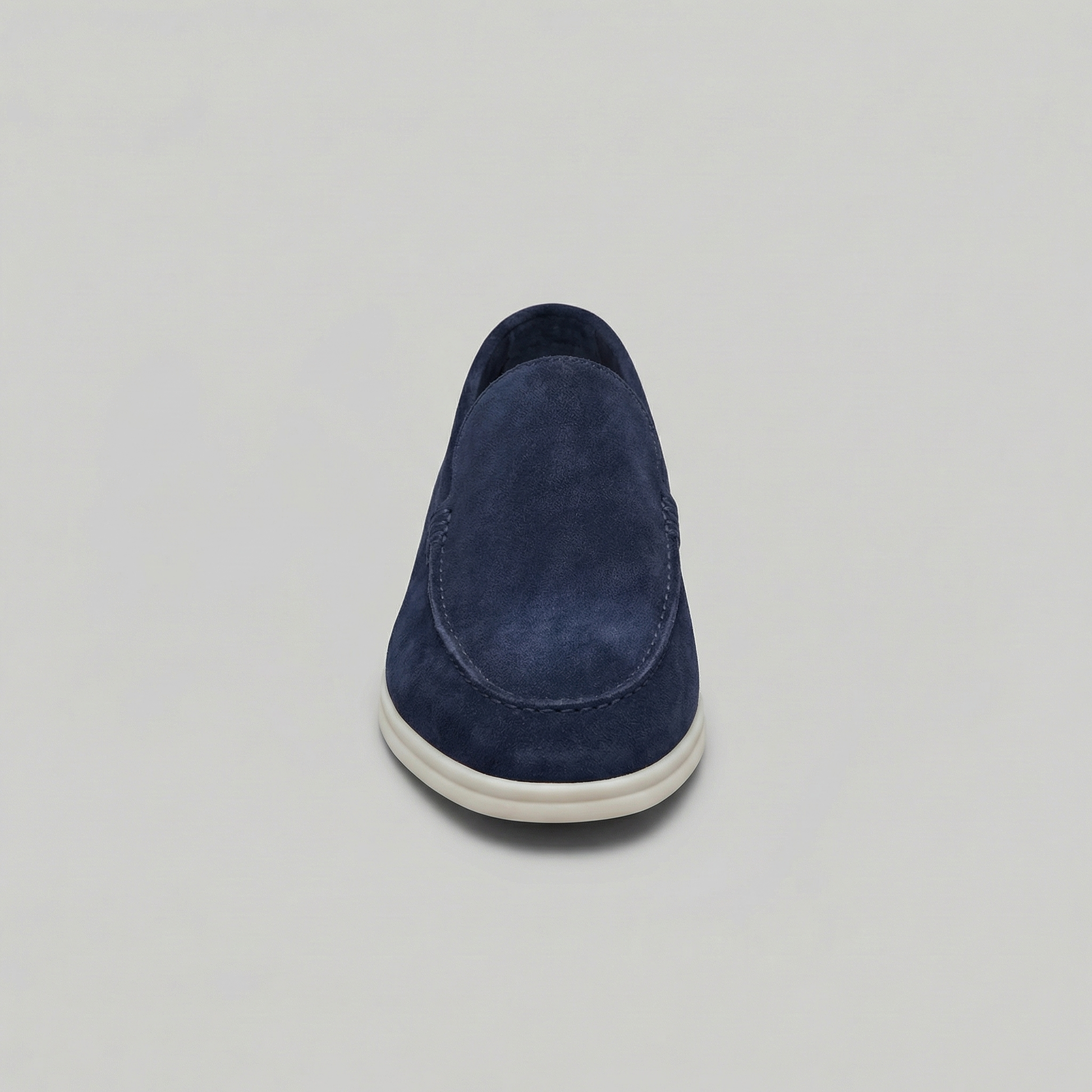 Mocassini Uomo in Camoscio Slip-On Suola in Gomma