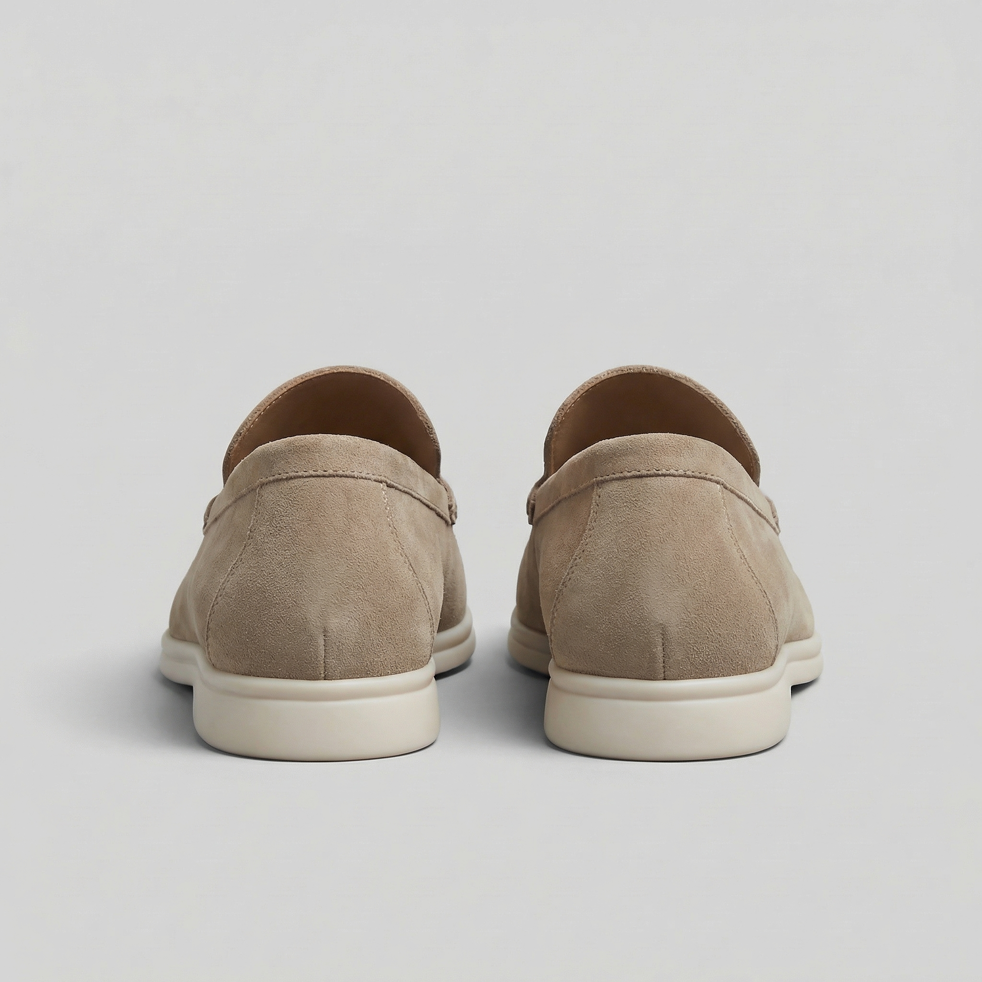 Mocassini Uomo in Camoscio Slip-On Suola in Gomma